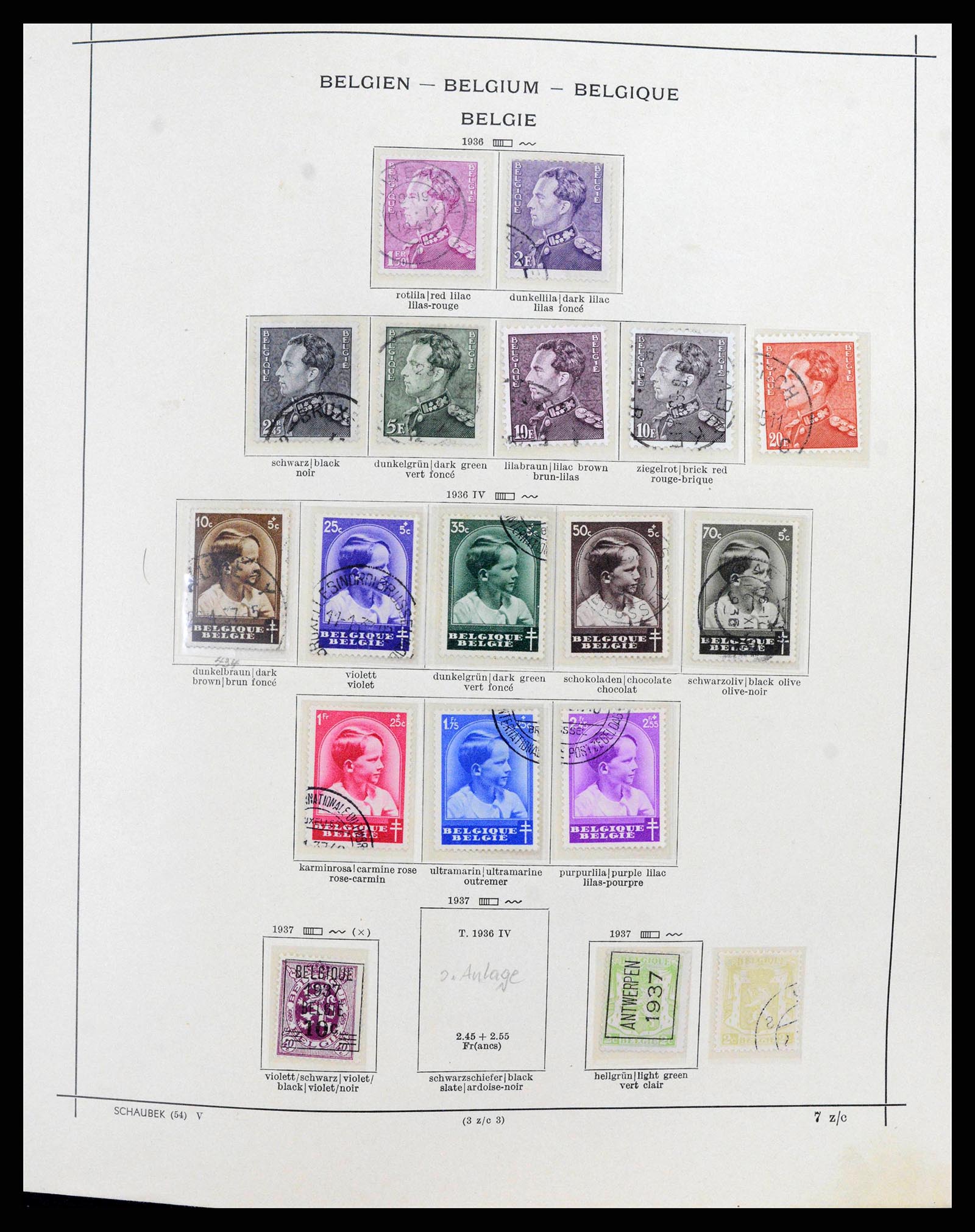 38167 0026 - Postzegelverzameling 38167 België 1849-1967.
