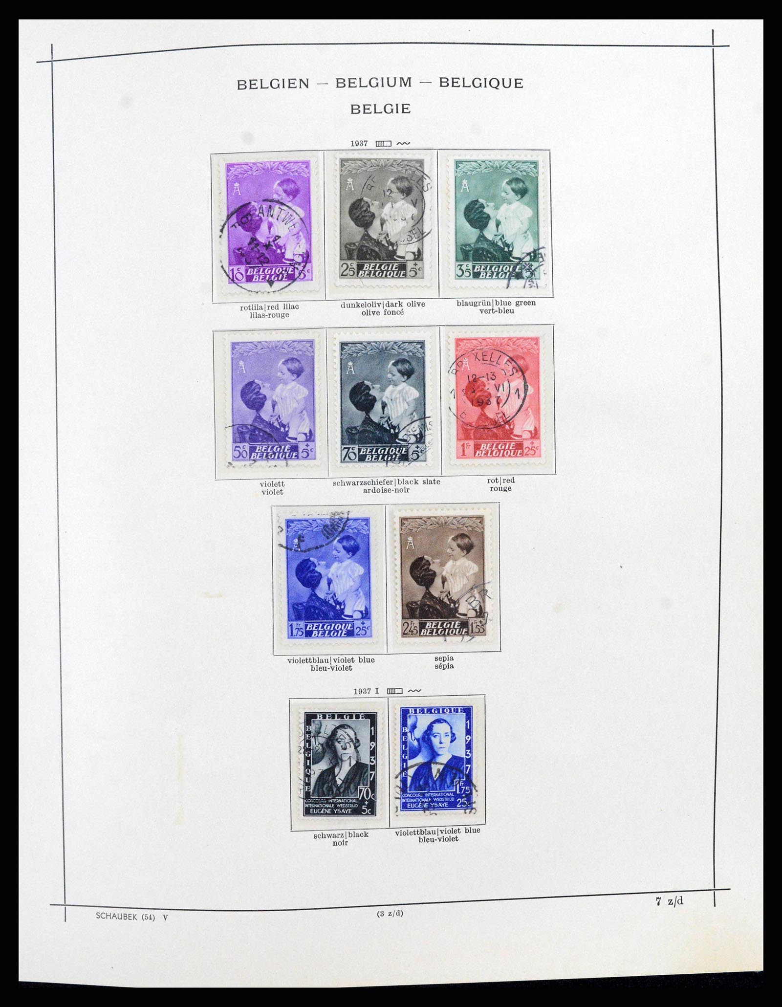 38167 0028 - Postzegelverzameling 38167 België 1849-1967.