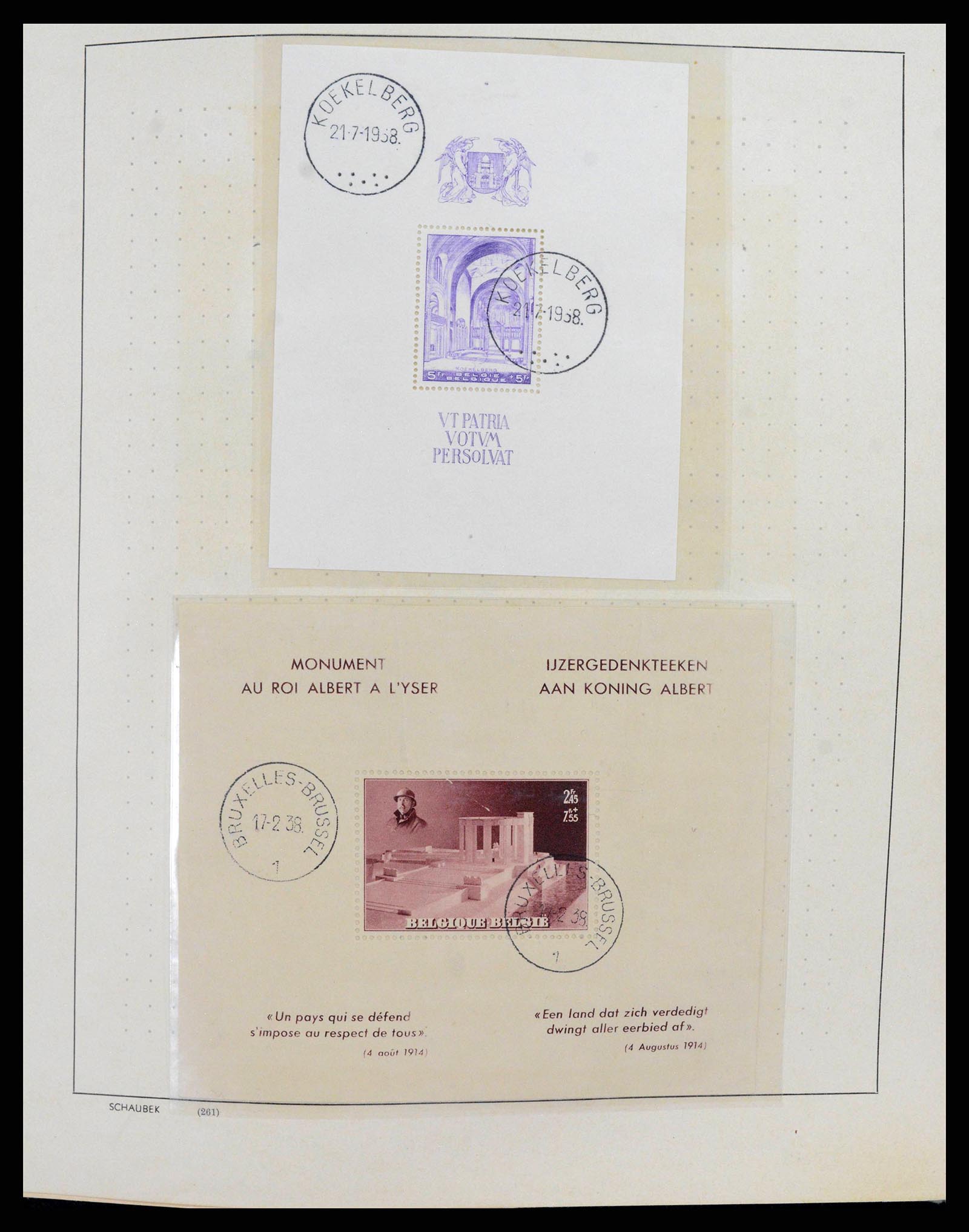 38167 0030 - Stamp collection 38167 Belgium 1849-1967.