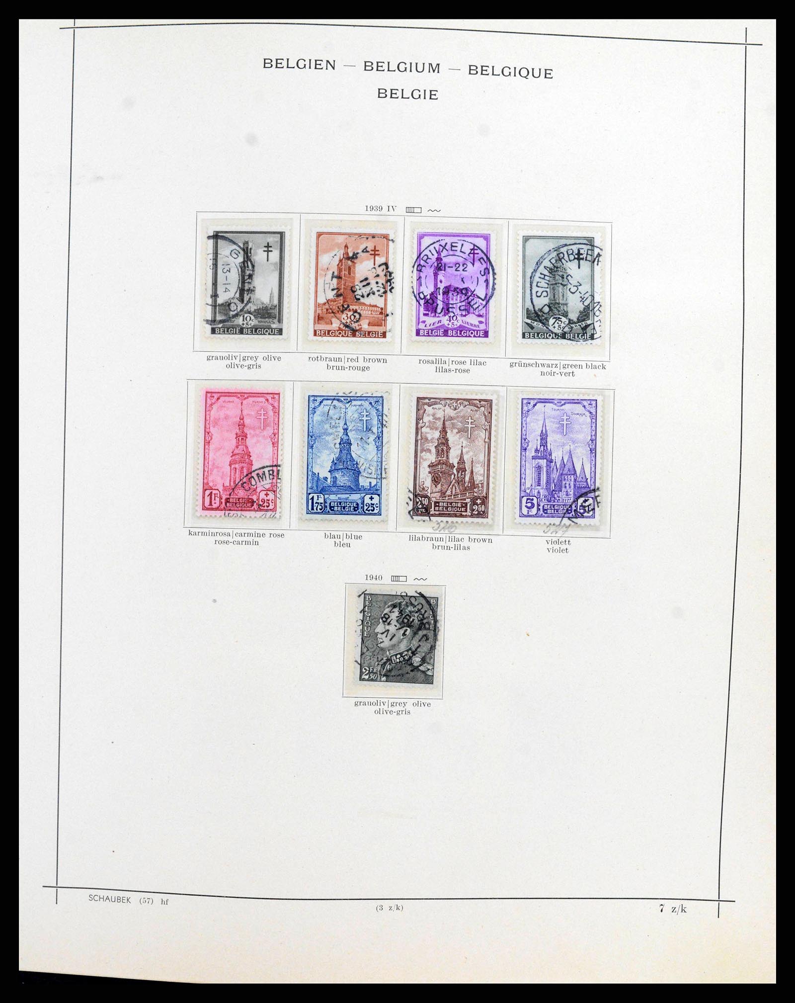 38167 0036 - Postzegelverzameling 38167 België 1849-1967.