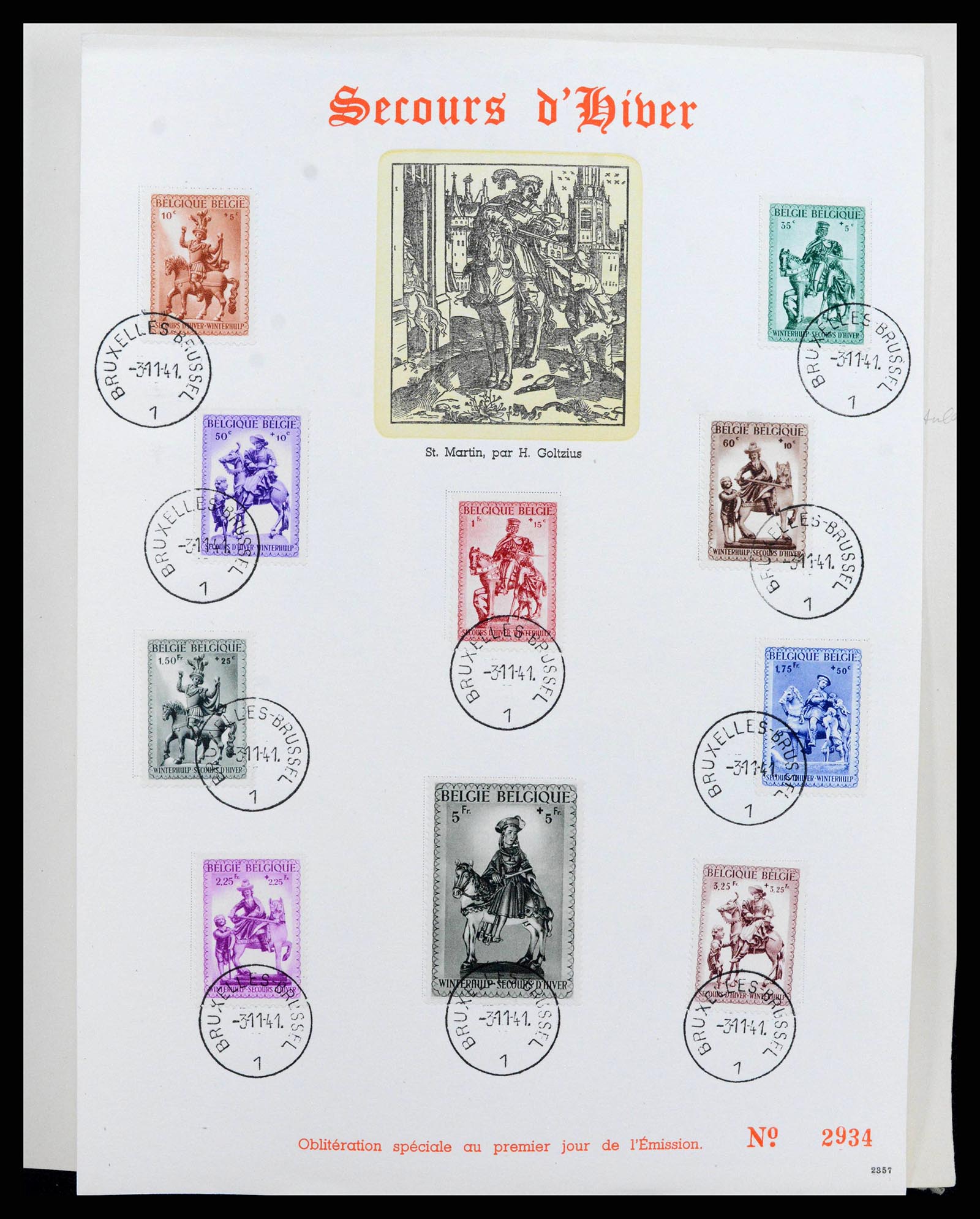 38167 0043 - Postzegelverzameling 38167 België 1849-1967.