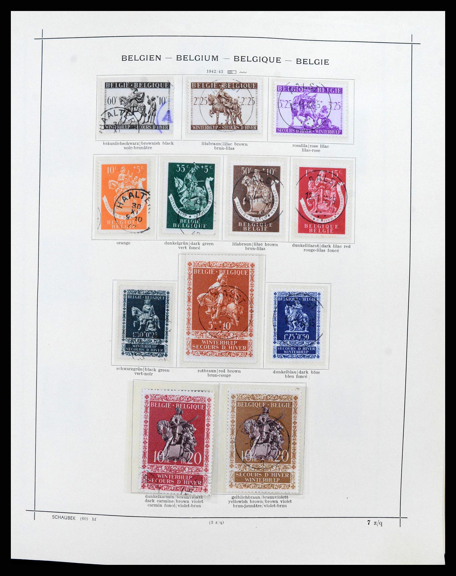 38167 0047 - Postzegelverzameling 38167 België 1849-1967.