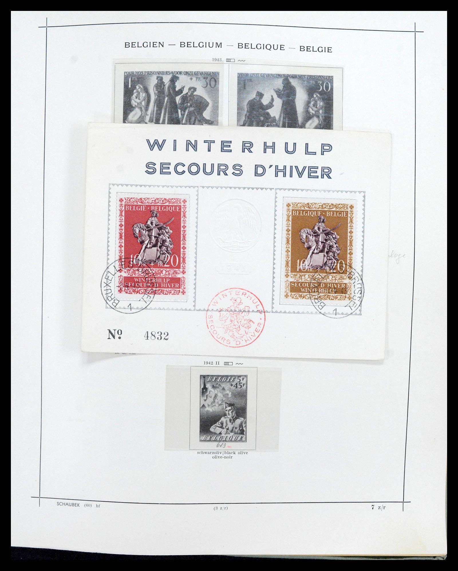 38167 0049 - Postzegelverzameling 38167 België 1849-1967.
