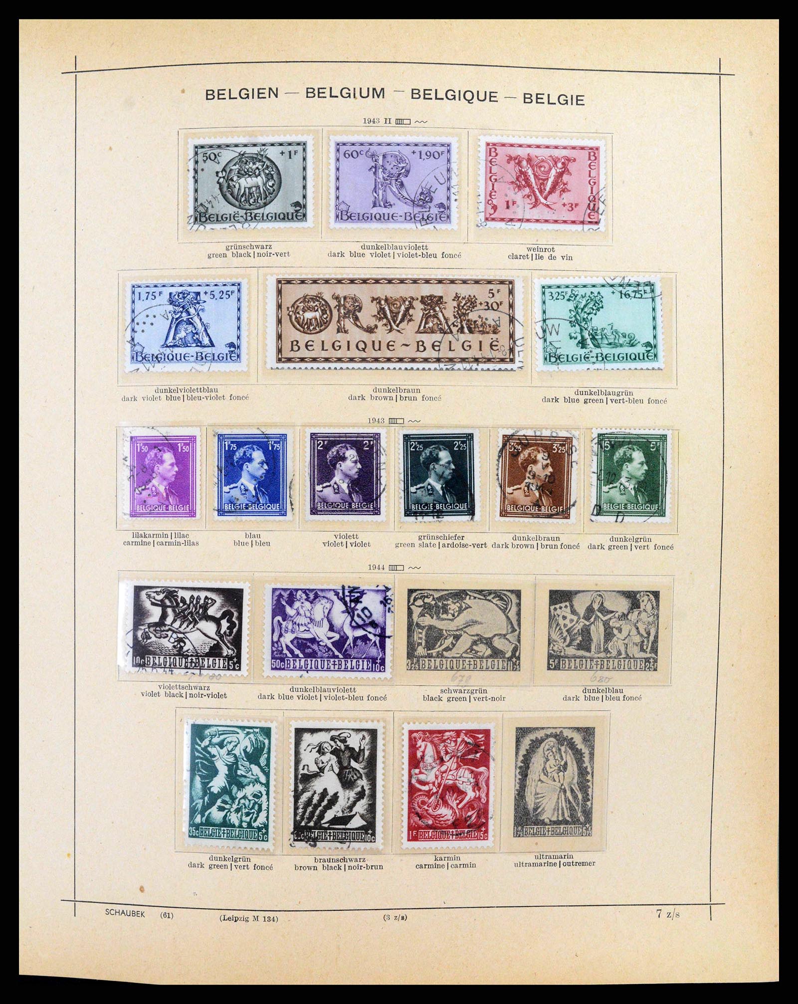 38167 0050 - Postzegelverzameling 38167 België 1849-1967.