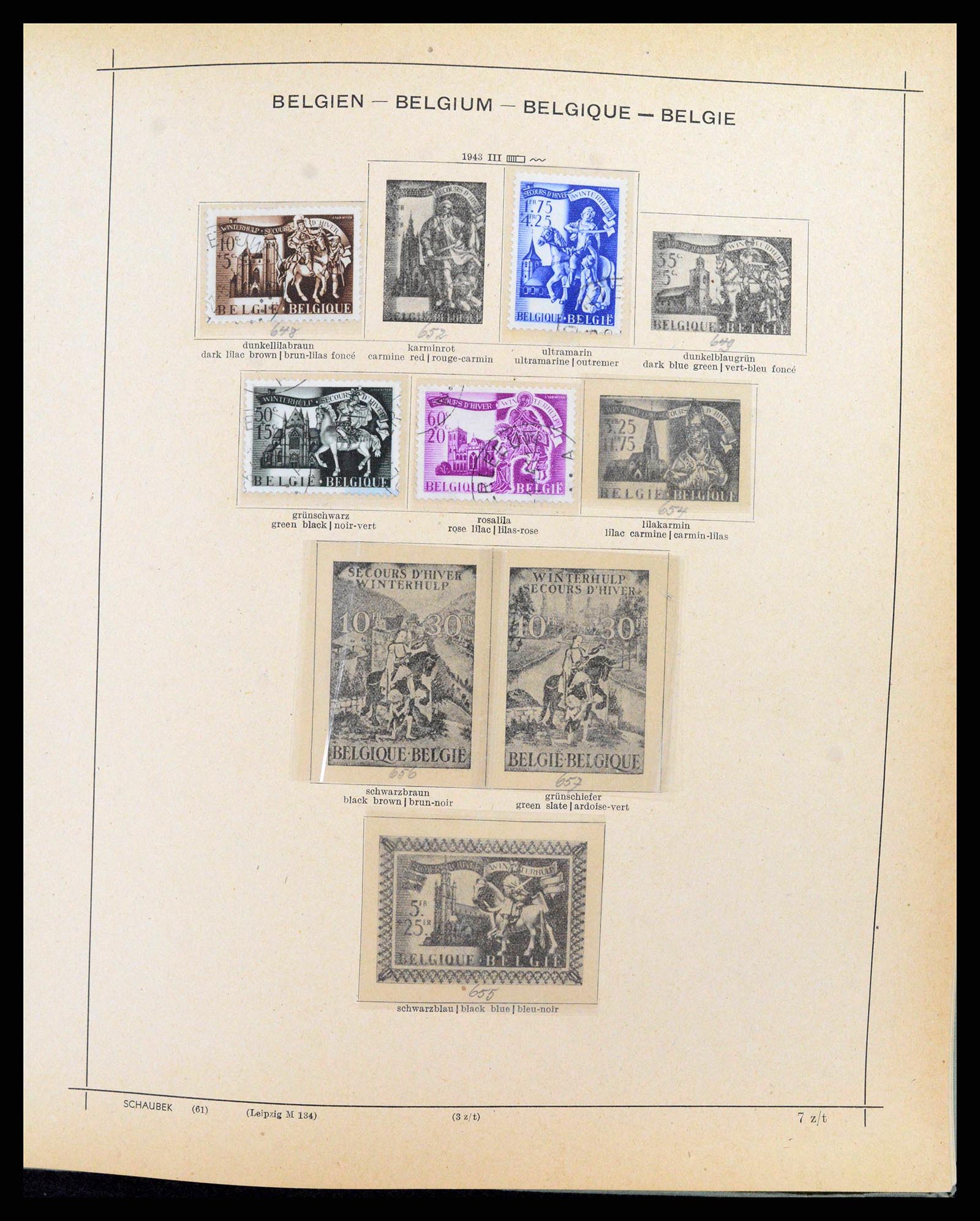 38167 0051 - Stamp collection 38167 Belgium 1849-1967.