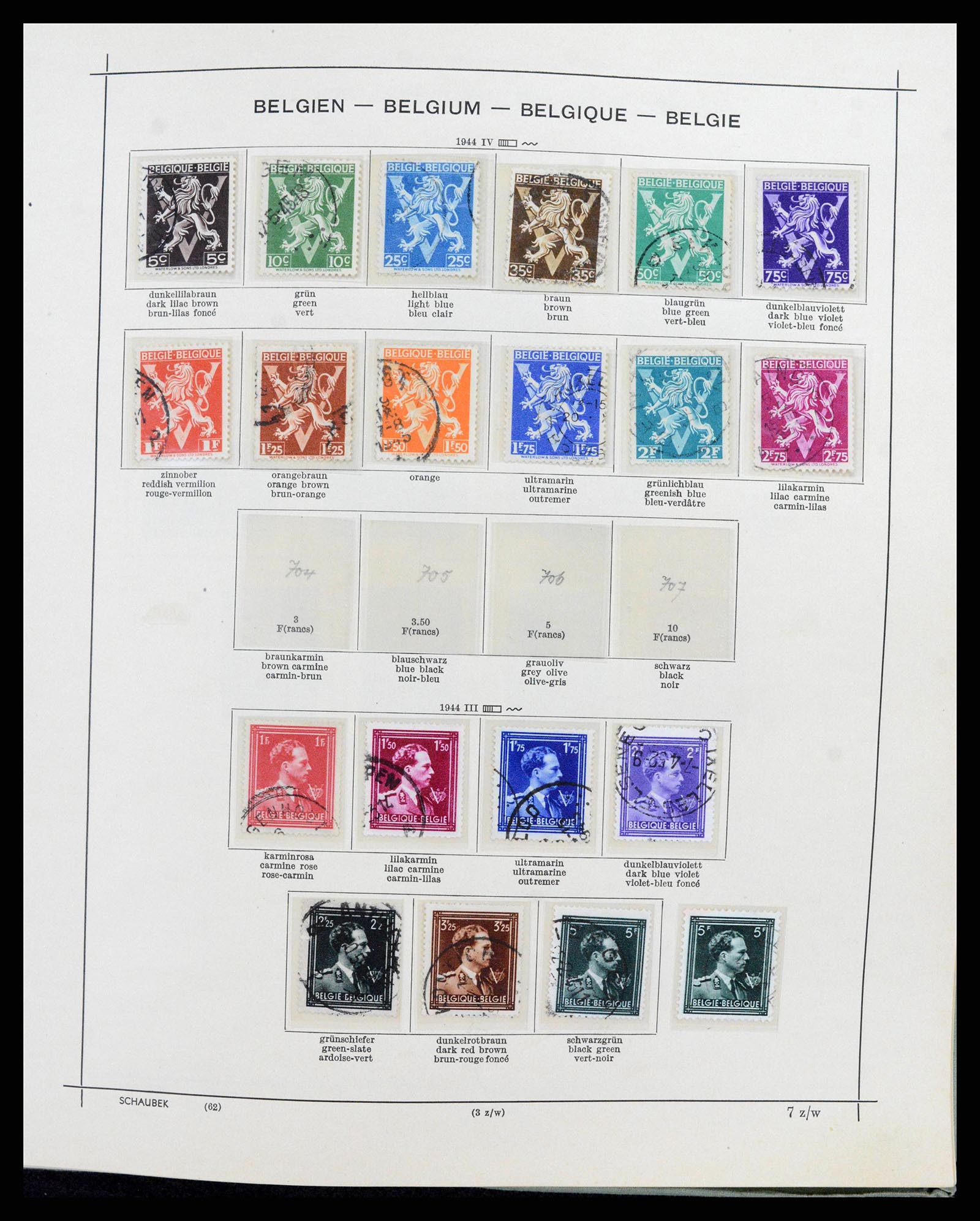 38167 0054 - Postzegelverzameling 38167 België 1849-1967.