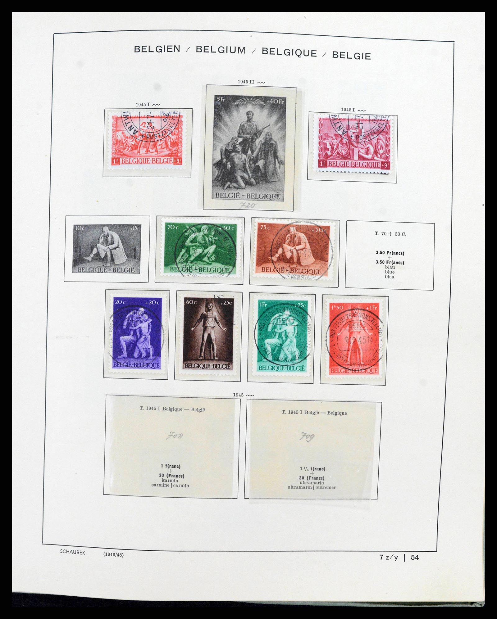 38167 0055 - Postzegelverzameling 38167 België 1849-1967.