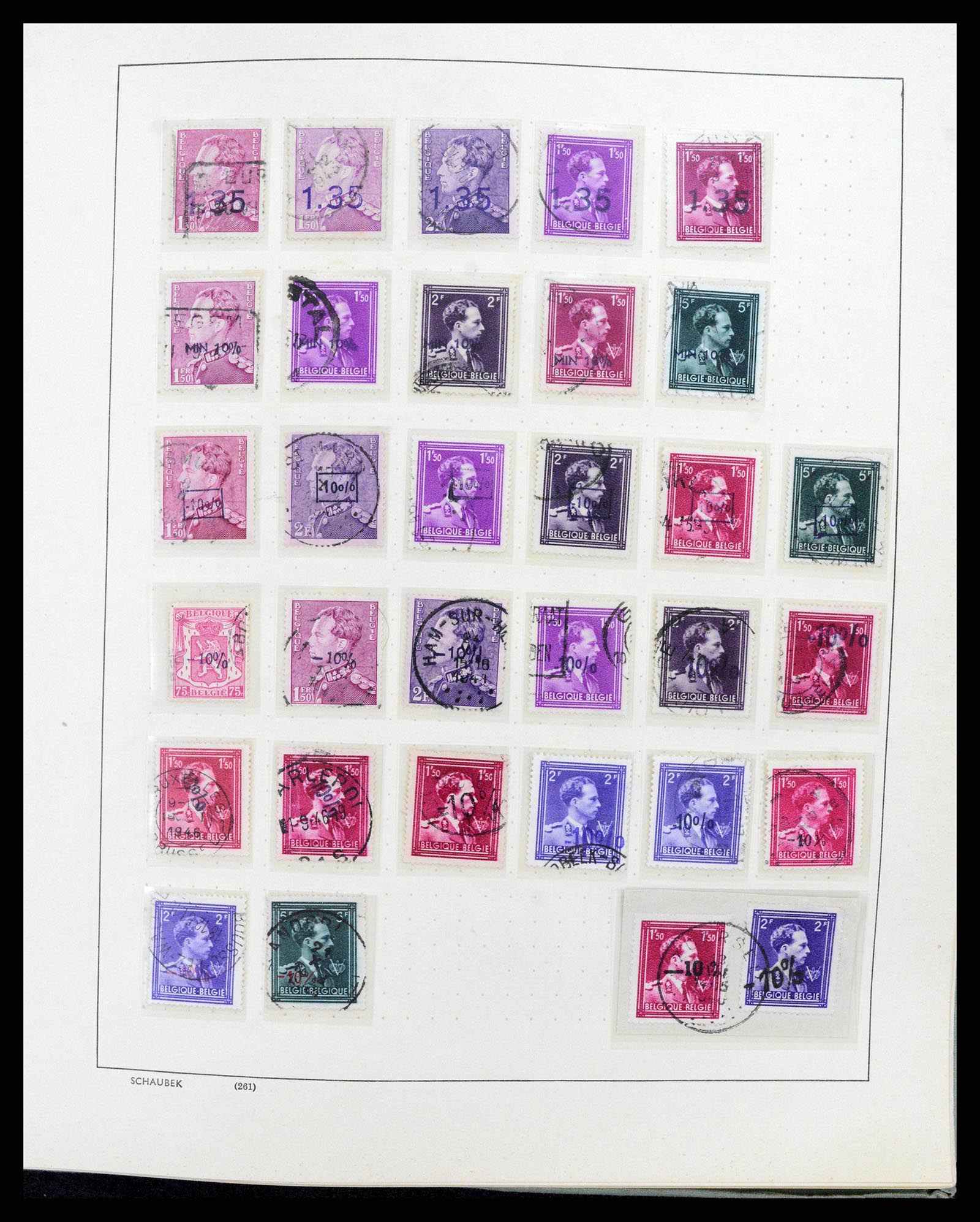 38167 0059 - Postzegelverzameling 38167 België 1849-1967.