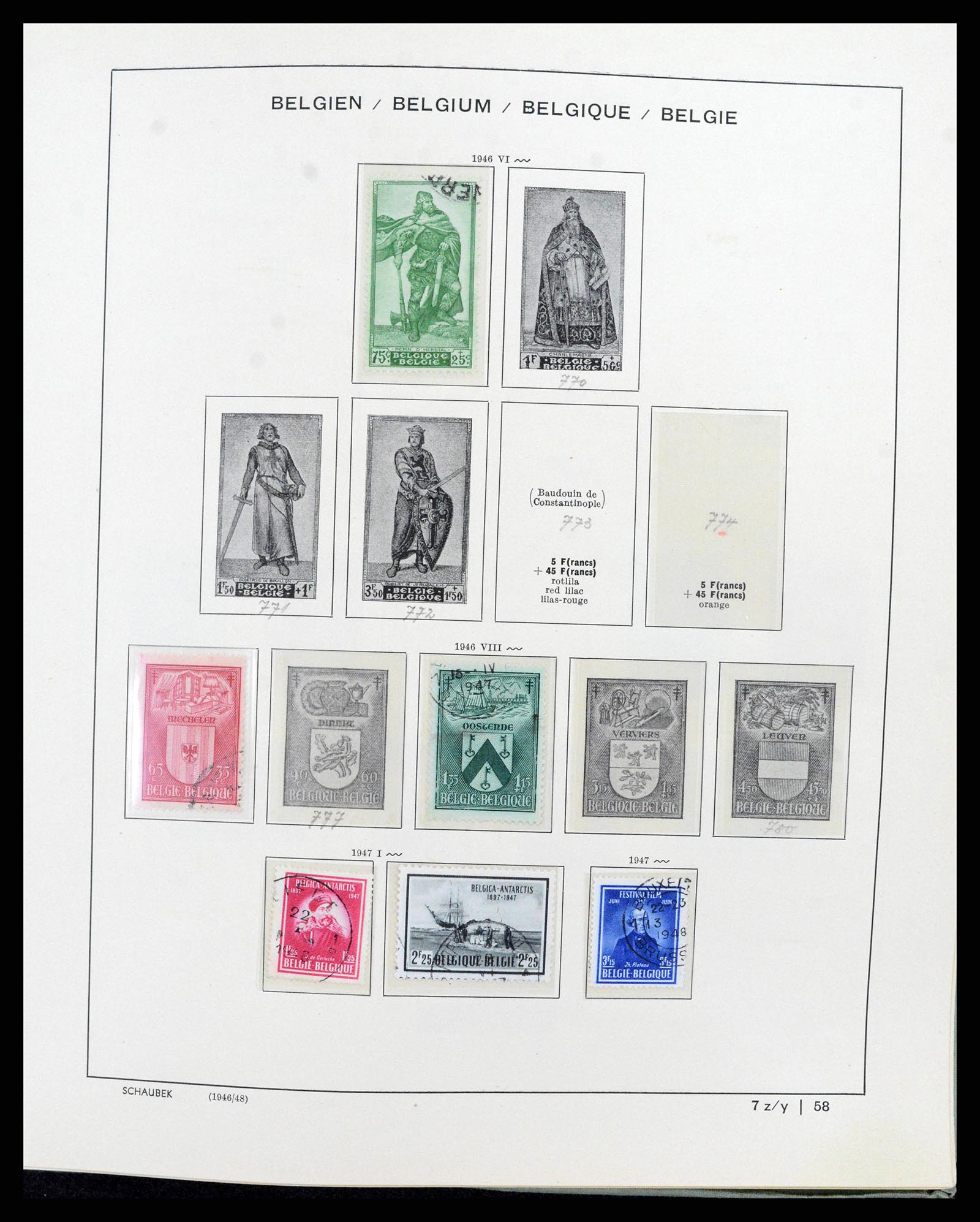 38167 0060 - Postzegelverzameling 38167 België 1849-1967.