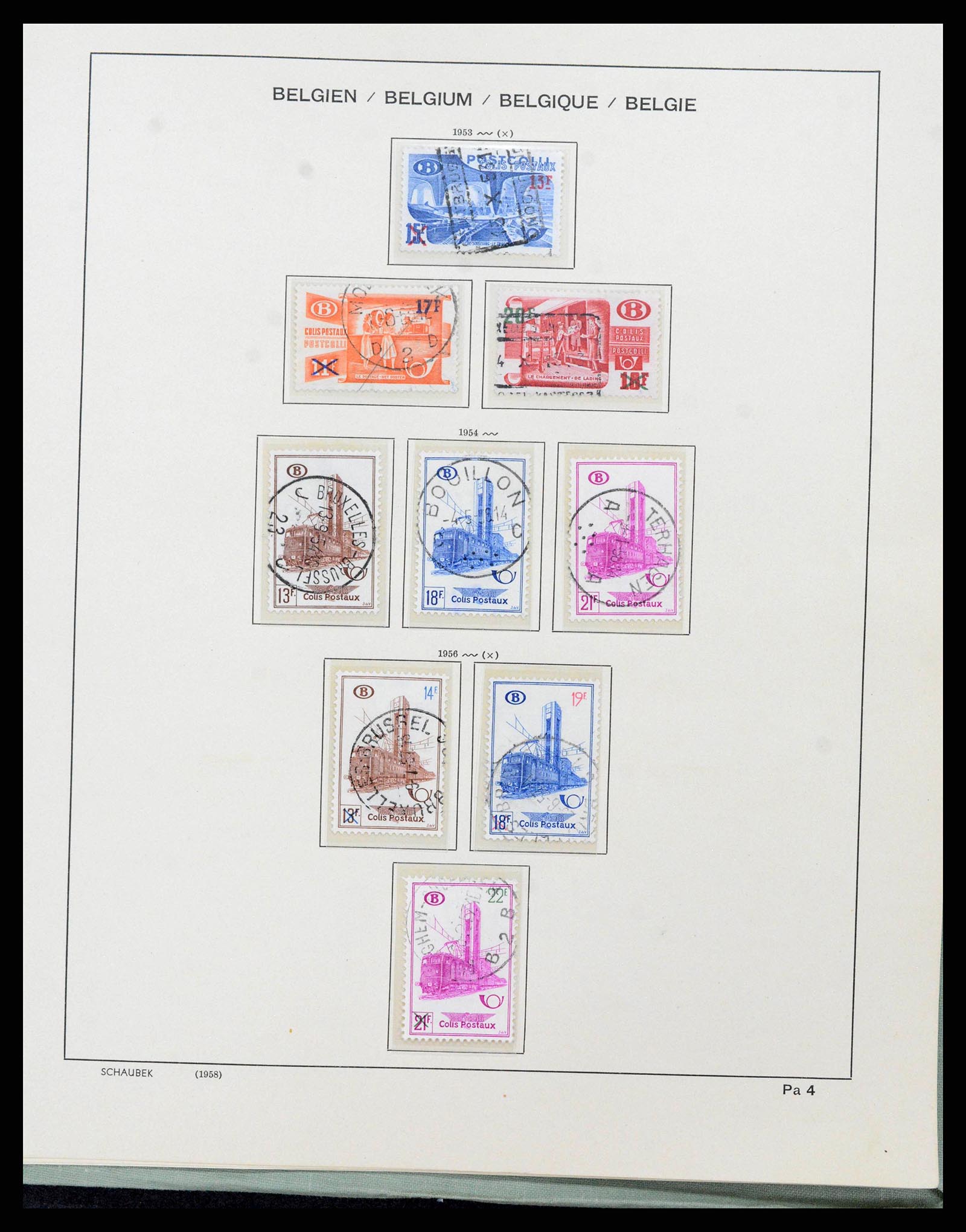 38167 0161 - Postzegelverzameling 38167 België 1849-1967.