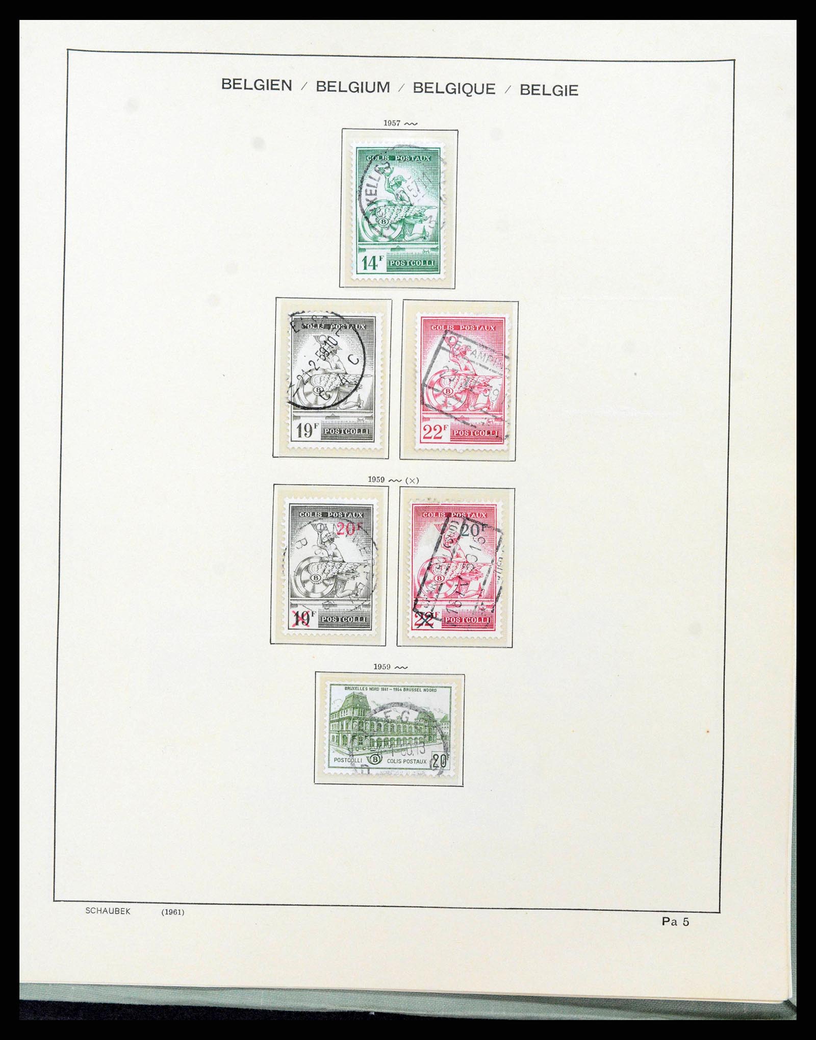 38167 0162 - Postzegelverzameling 38167 België 1849-1967.