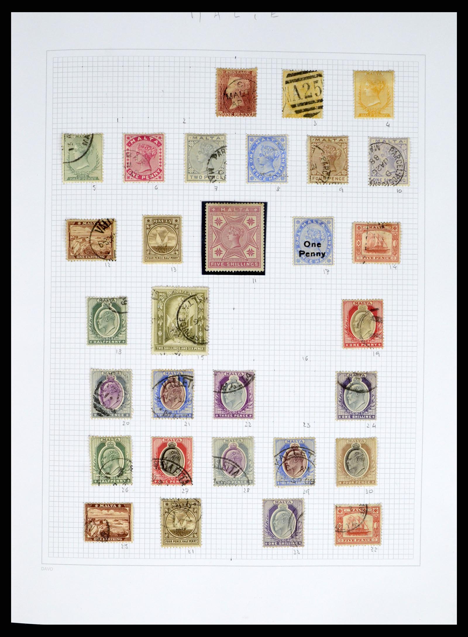 38168 0001 - Stamp collection 38168 Malta 1860-2012.
