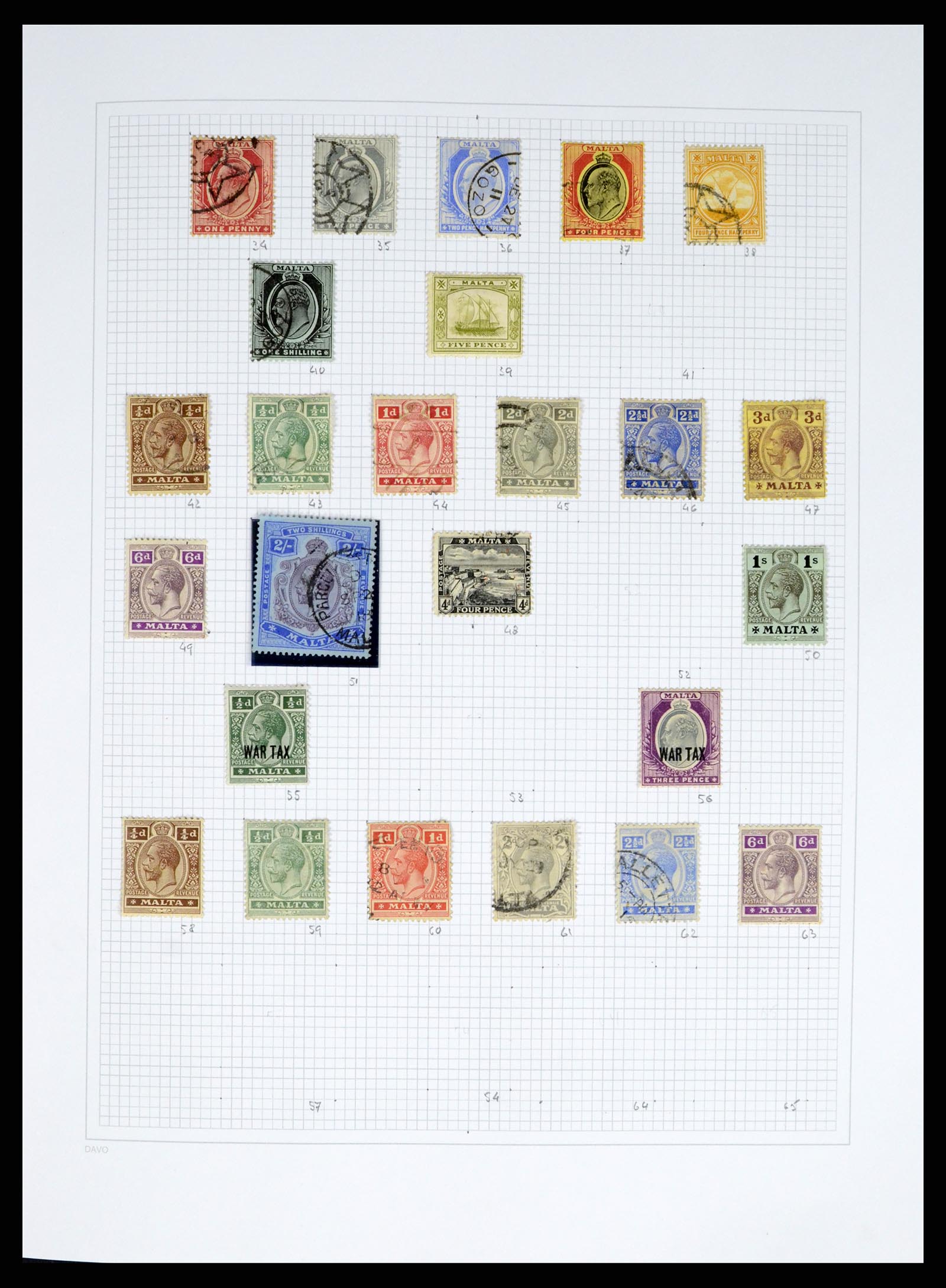 38168 0002 - Stamp collection 38168 Malta 1860-2012.