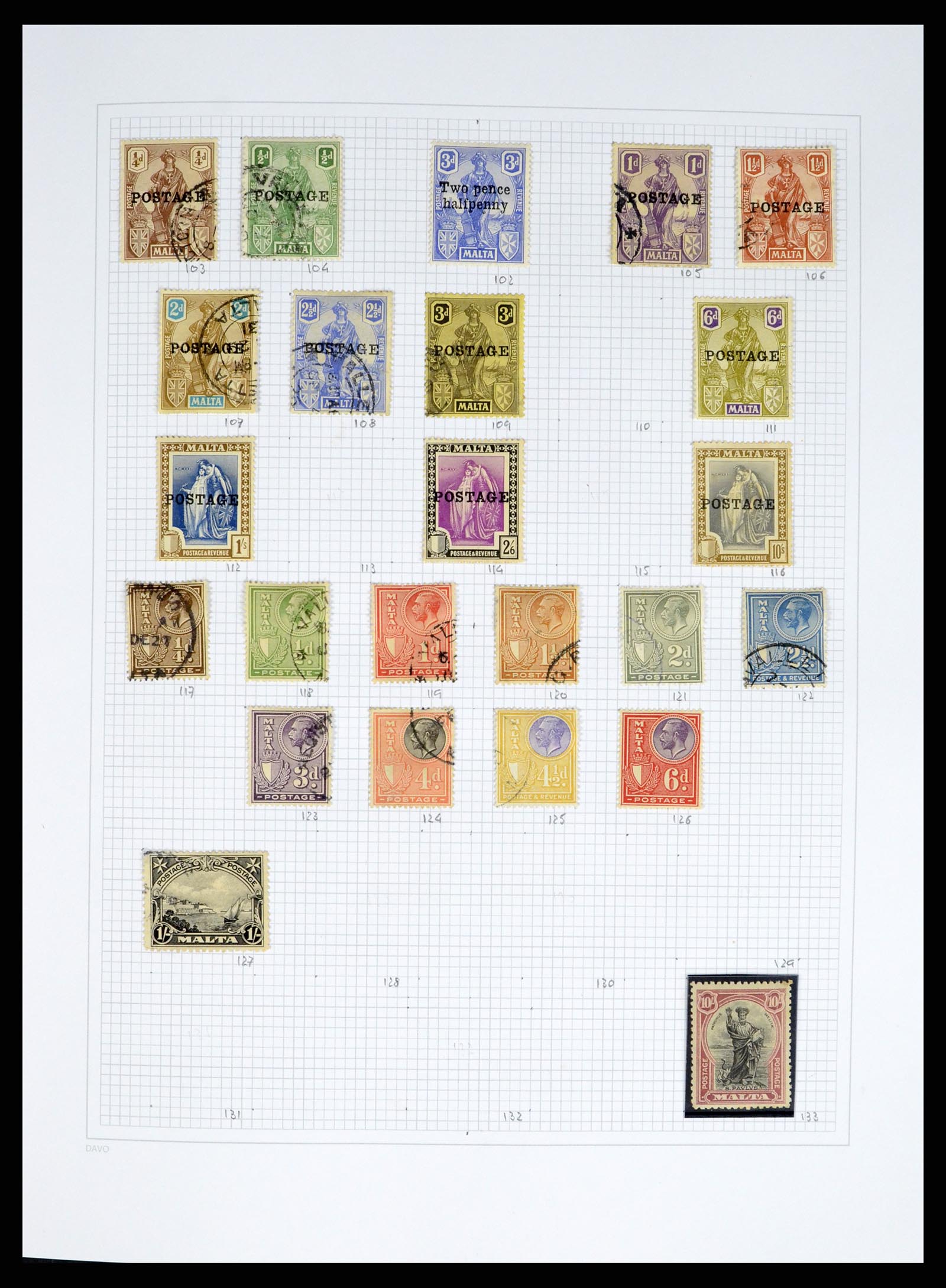 38168 0004 - Stamp collection 38168 Malta 1860-2012.