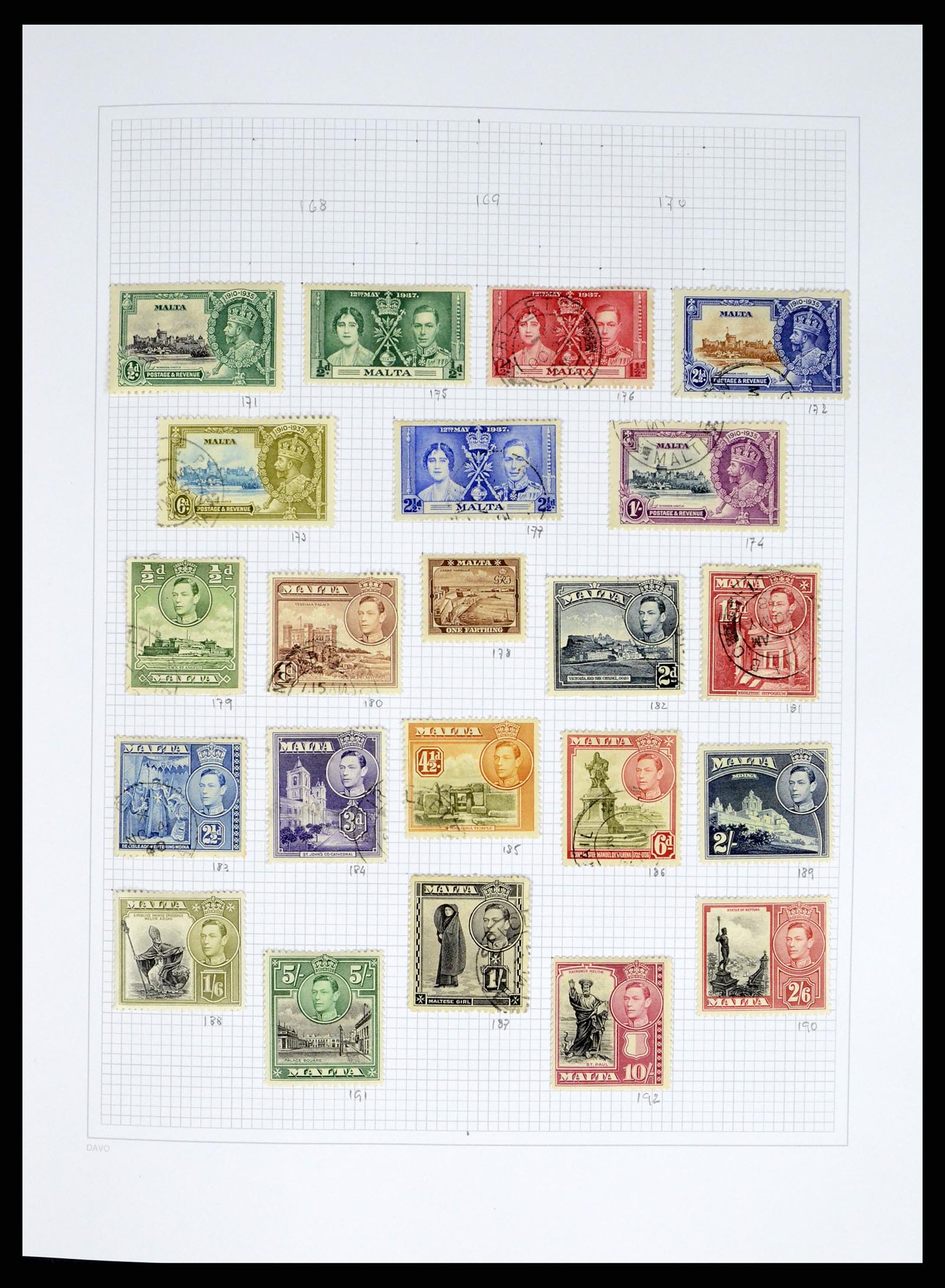 38168 0006 - Stamp collection 38168 Malta 1860-2012.