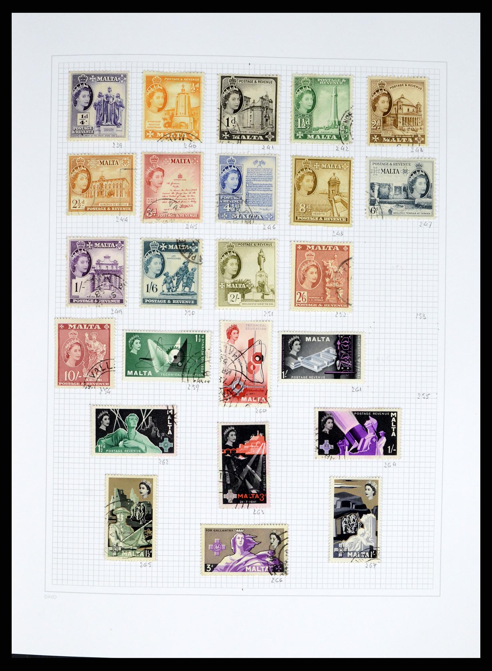 38168 0009 - Stamp collection 38168 Malta 1860-2012.