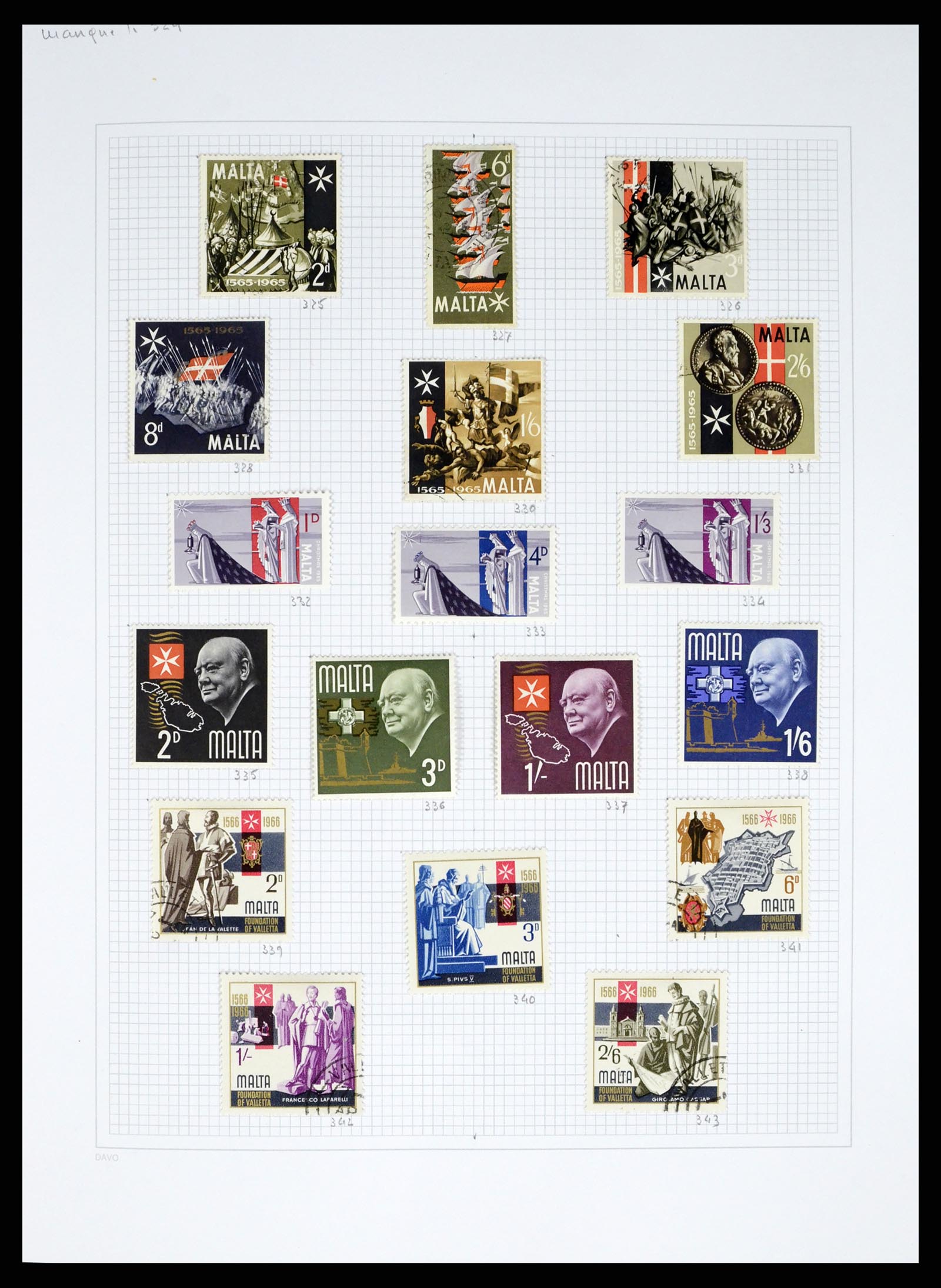 38168 0013 - Stamp collection 38168 Malta 1860-2012.