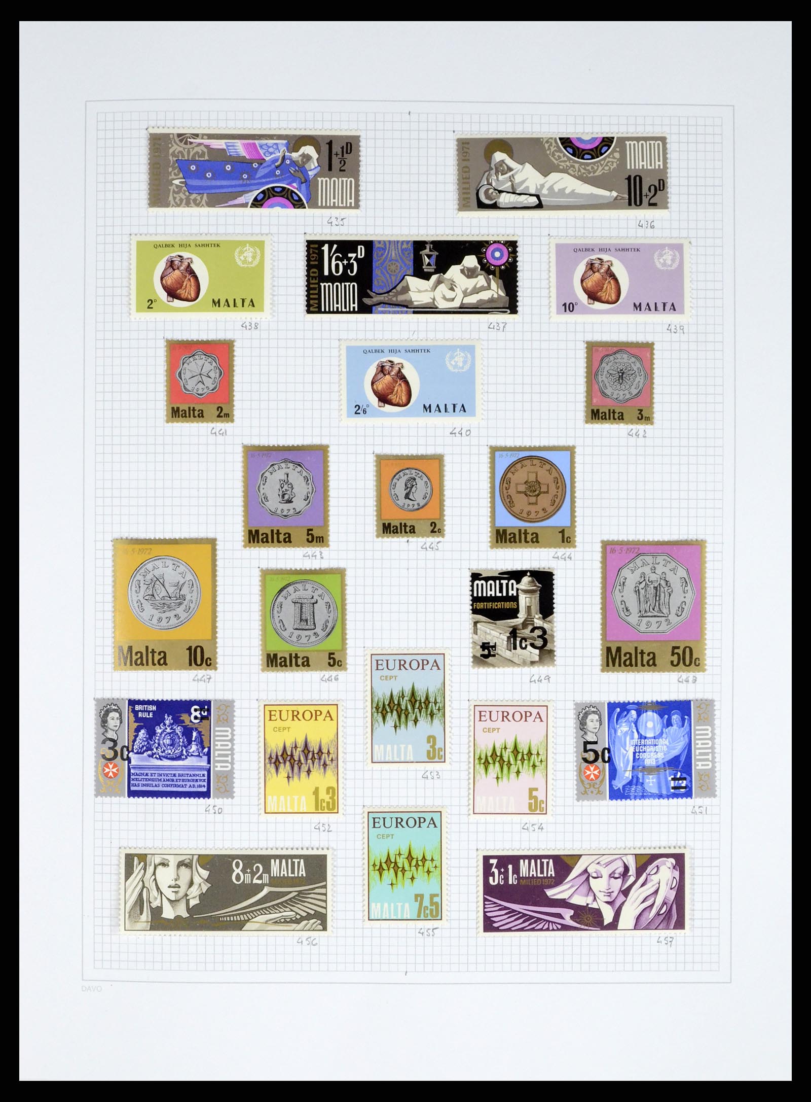 38168 0018 - Stamp collection 38168 Malta 1860-2012.
