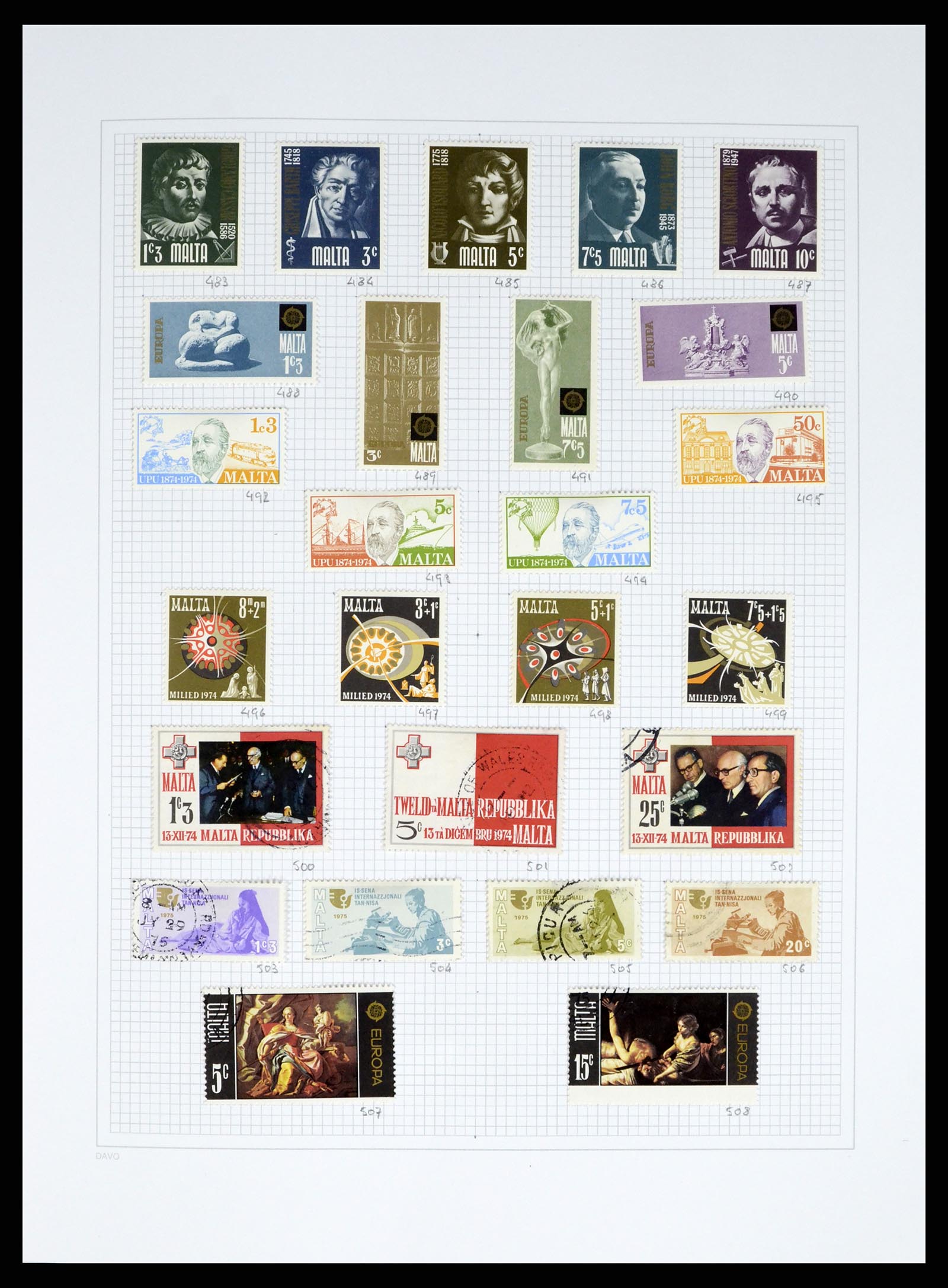 38168 0020 - Postzegelverzameling 38168 Malta 1860-2012.