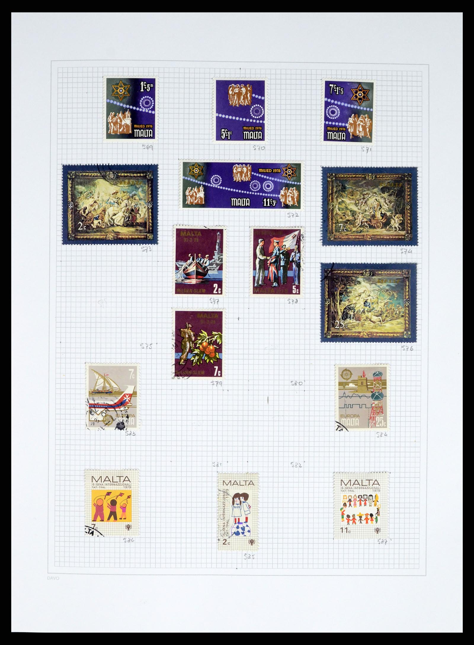38168 0024 - Stamp collection 38168 Malta 1860-2012.