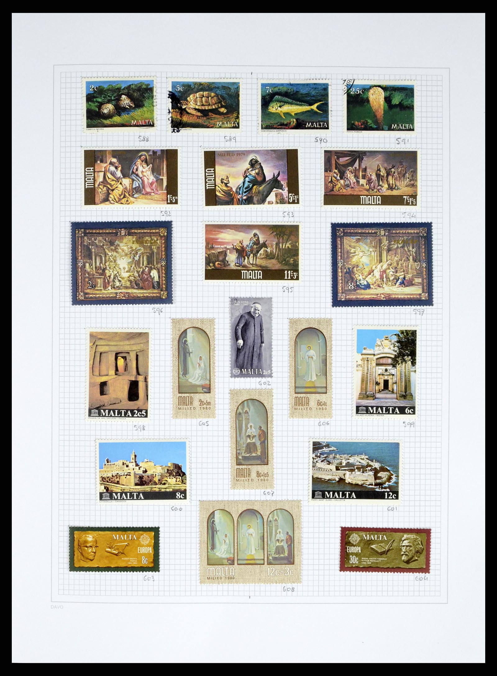 38168 0025 - Stamp collection 38168 Malta 1860-2012.