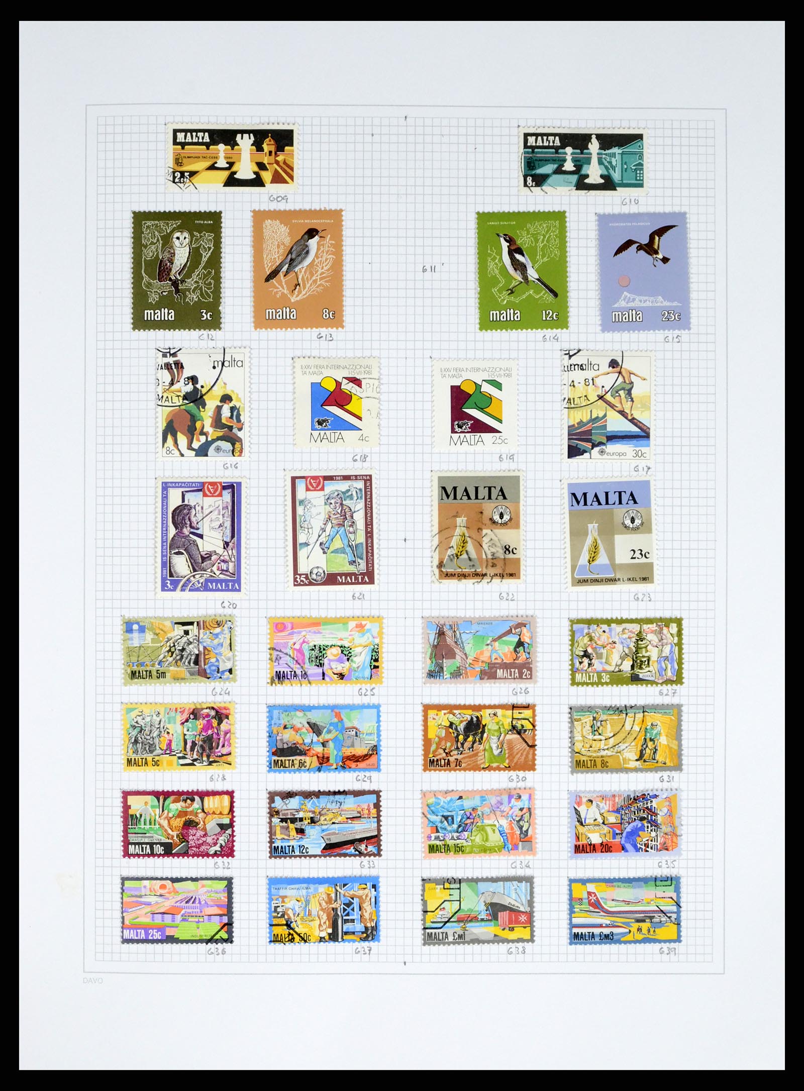 38168 0026 - Stamp collection 38168 Malta 1860-2012.