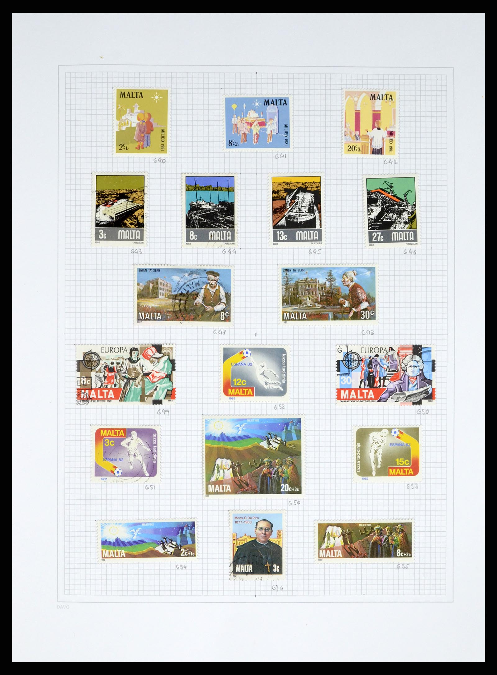 38168 0027 - Stamp collection 38168 Malta 1860-2012.