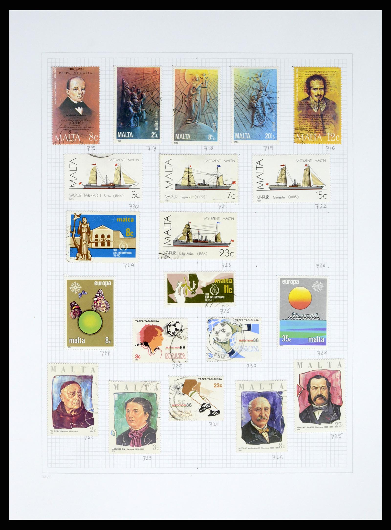 38168 0031 - Stamp collection 38168 Malta 1860-2012.