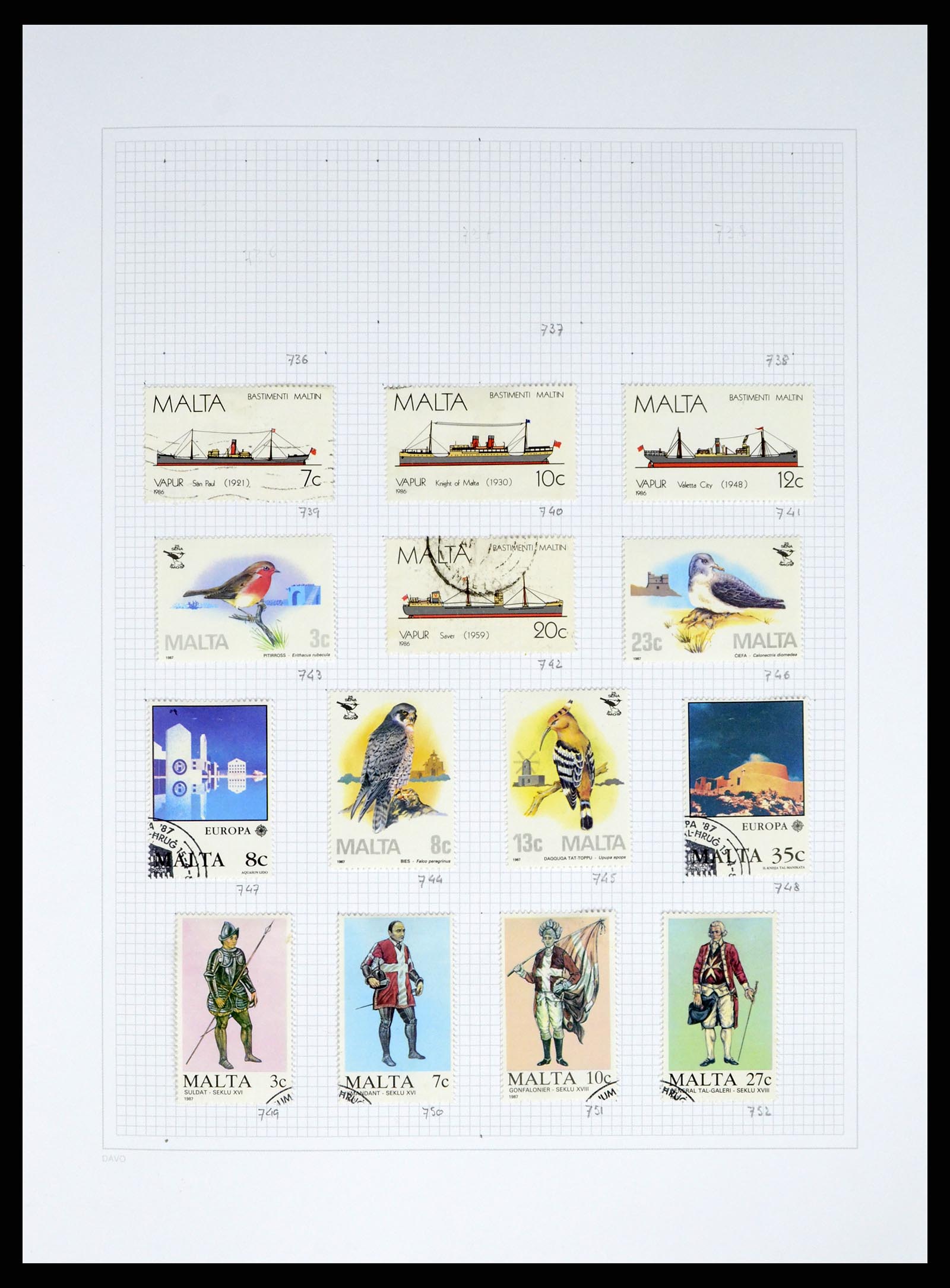 38168 0032 - Stamp collection 38168 Malta 1860-2012.