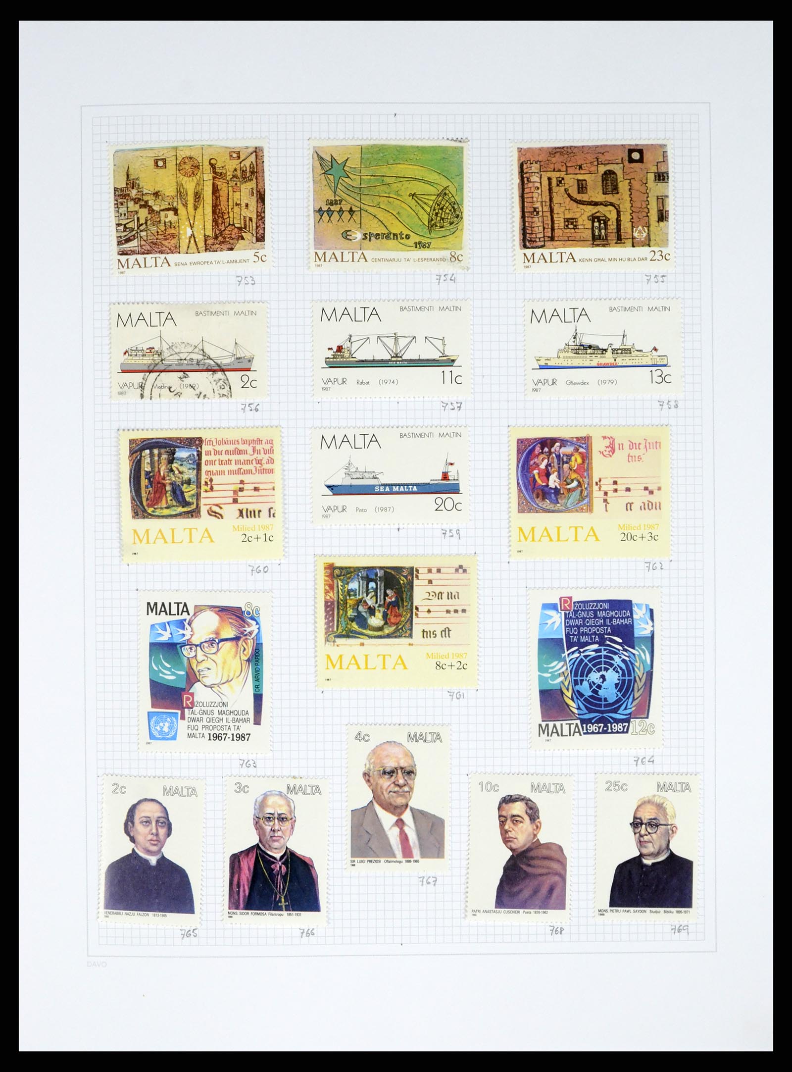 38168 0033 - Stamp collection 38168 Malta 1860-2012.