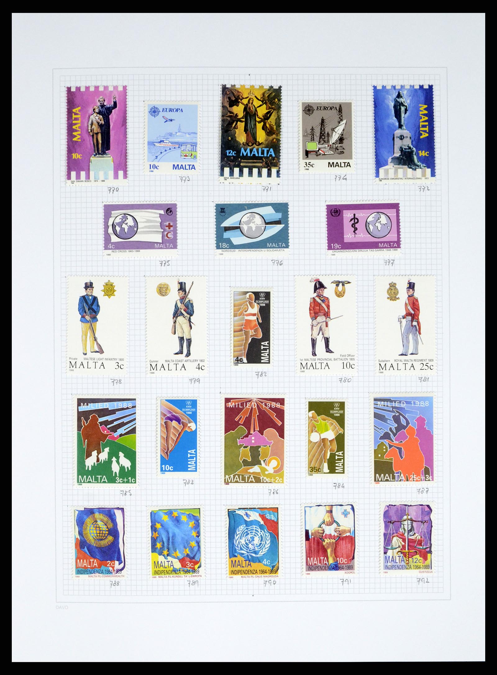38168 0034 - Stamp collection 38168 Malta 1860-2012.