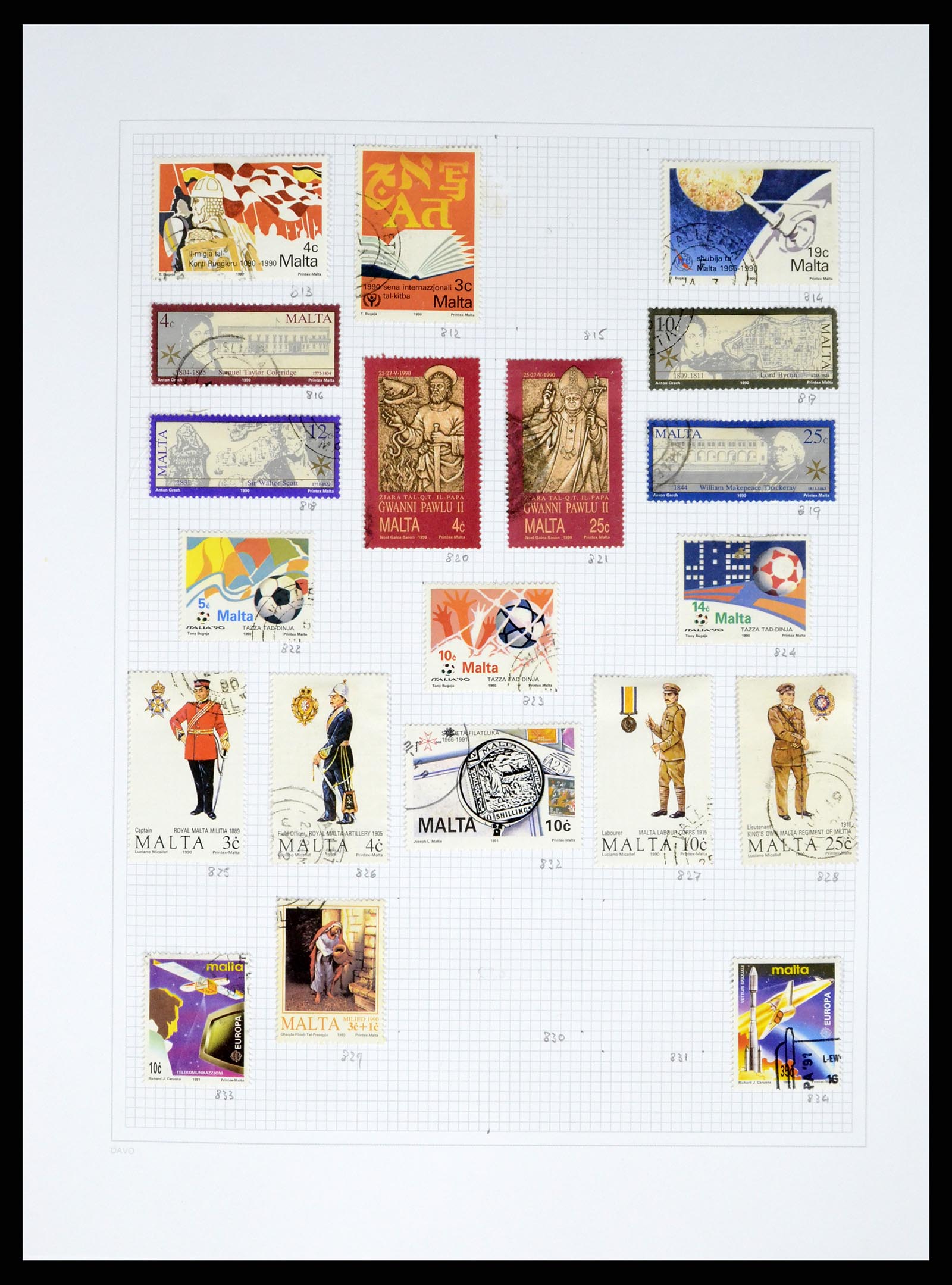 38168 0036 - Stamp collection 38168 Malta 1860-2012.