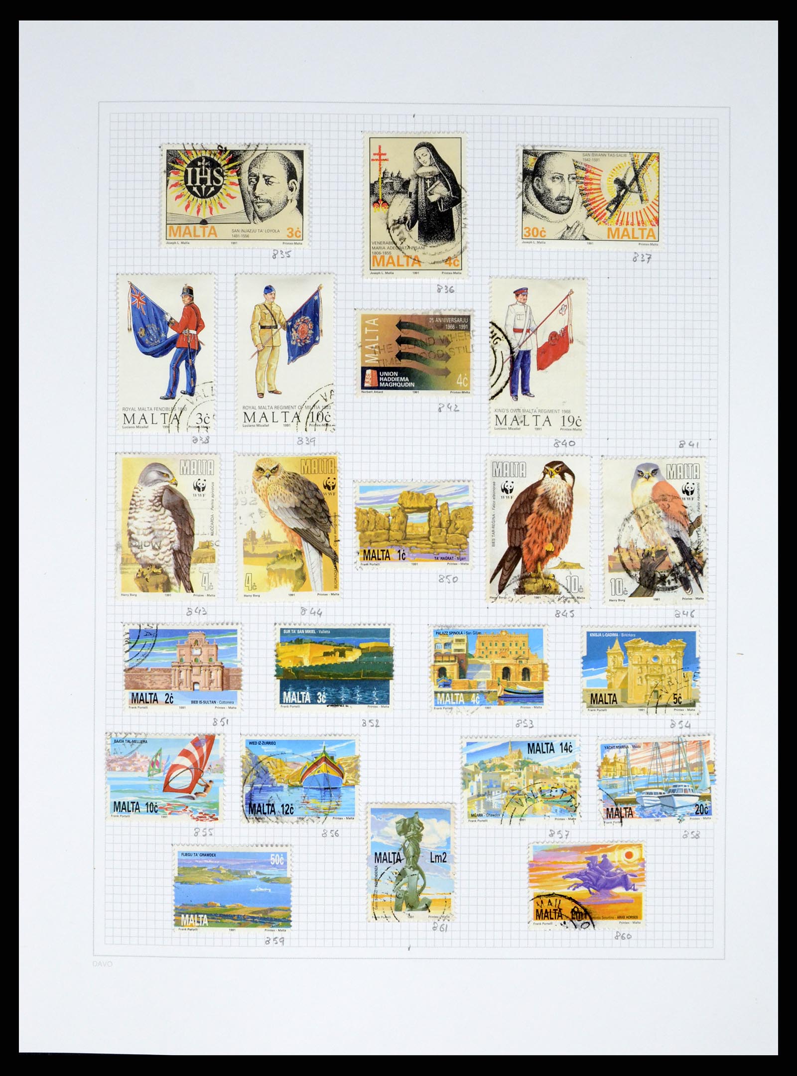 38168 0037 - Stamp collection 38168 Malta 1860-2012.