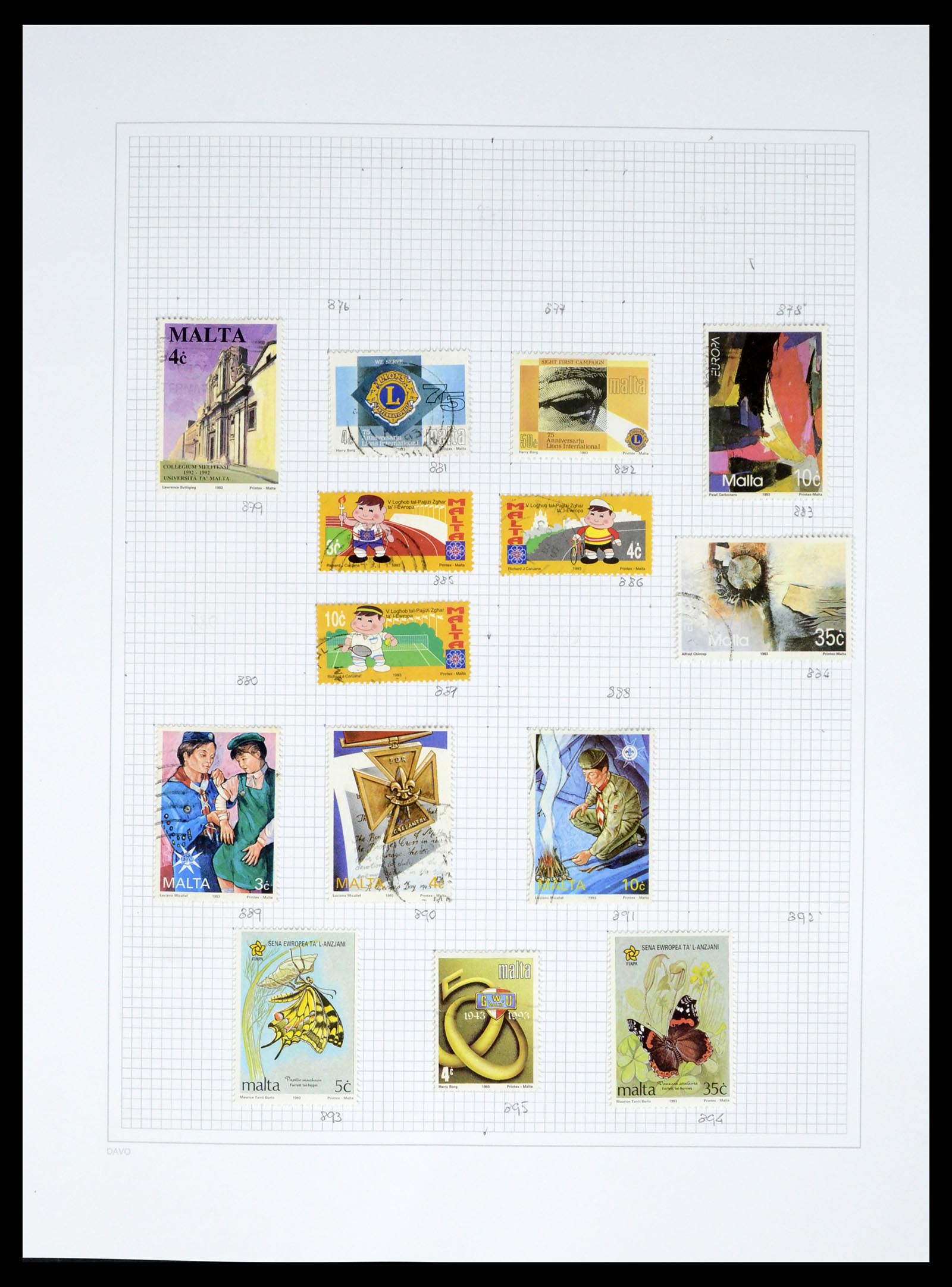38168 0039 - Stamp collection 38168 Malta 1860-2012.