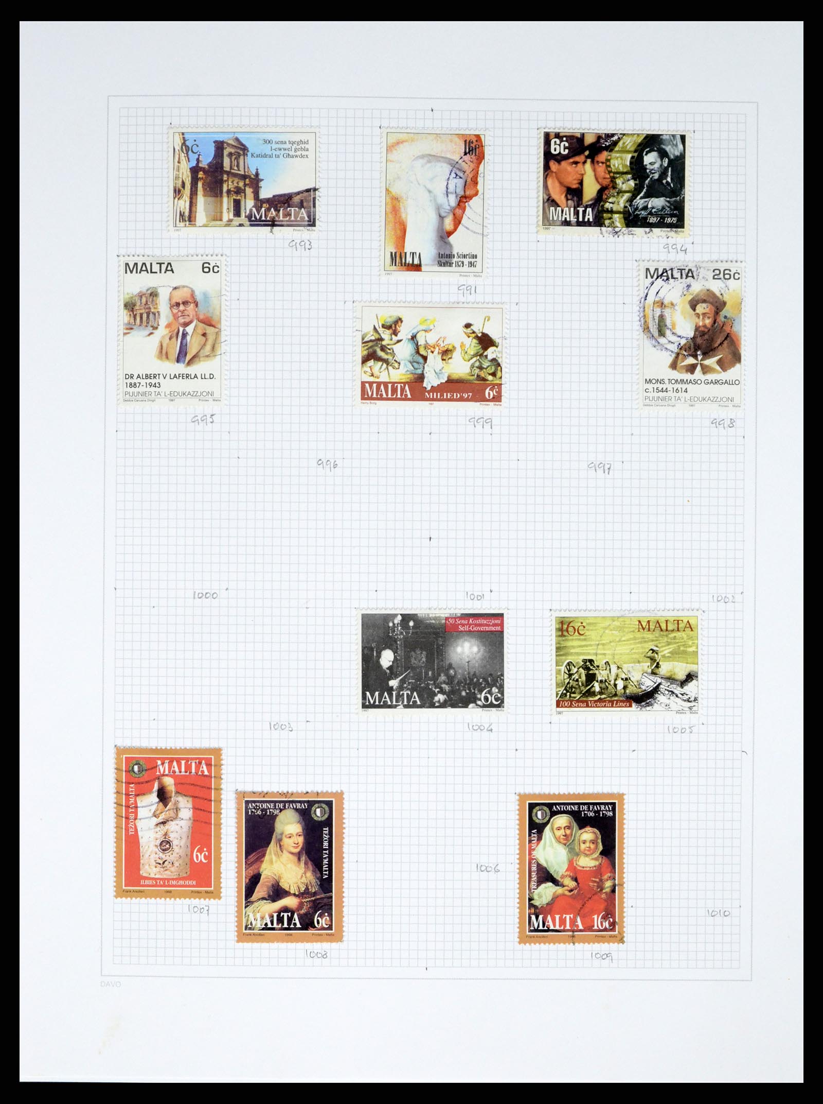 38168 0045 - Stamp collection 38168 Malta 1860-2012.