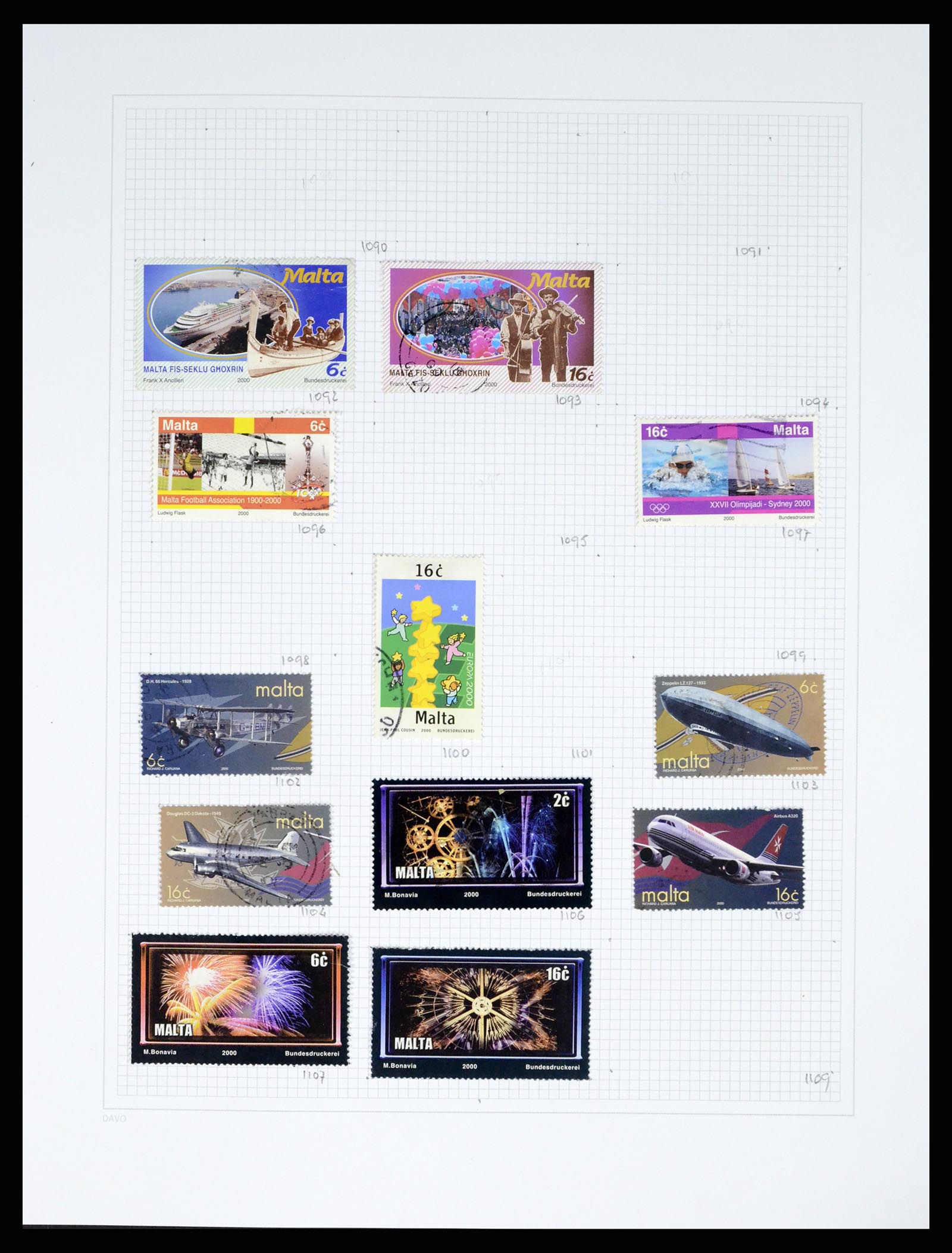 38168 0050 - Stamp collection 38168 Malta 1860-2012.