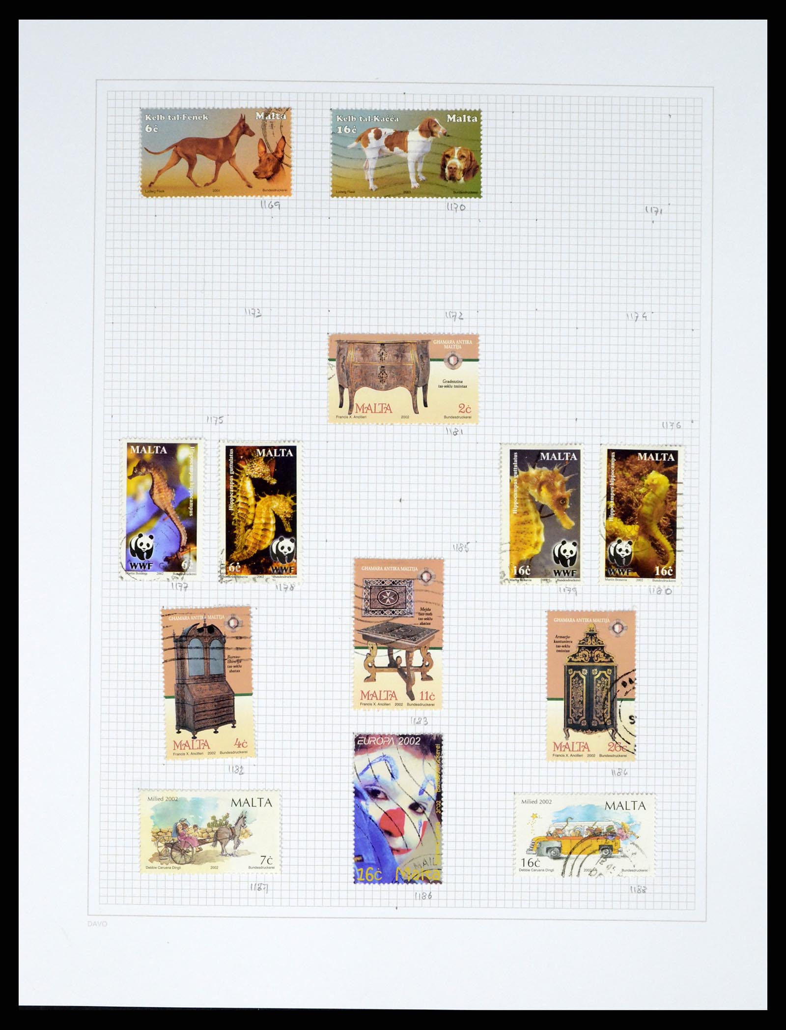 38168 0054 - Stamp collection 38168 Malta 1860-2012.
