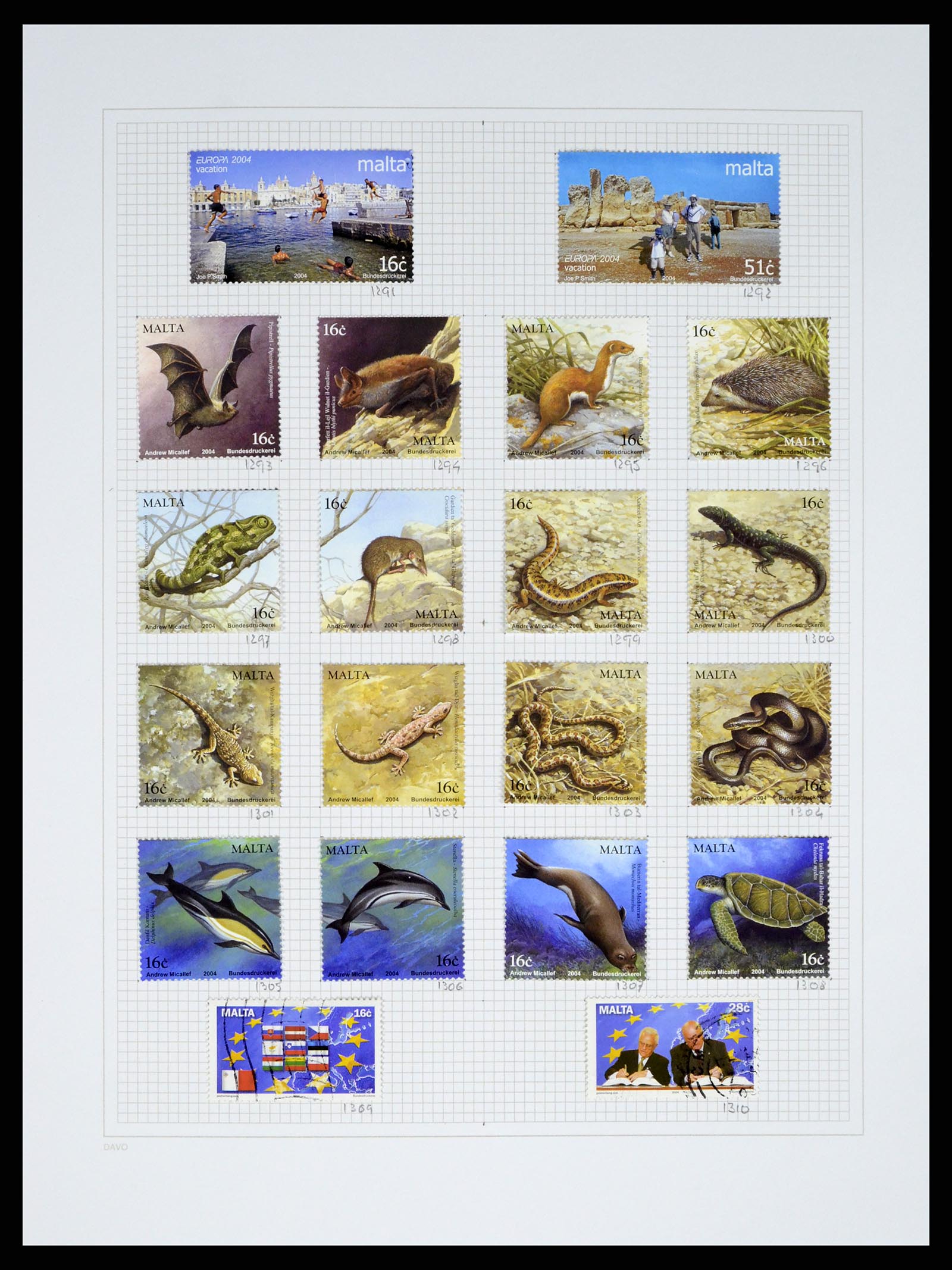 38168 0060 - Stamp collection 38168 Malta 1860-2012.