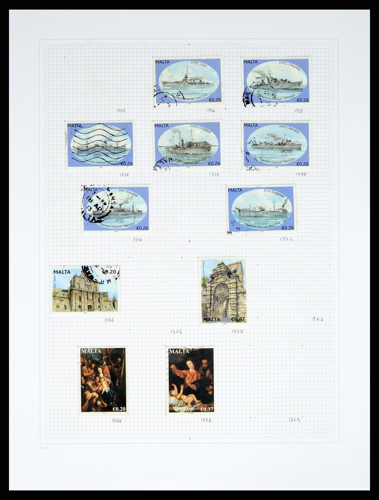 38168 0084 - Stamp collection 38168 Malta 1860-2012.