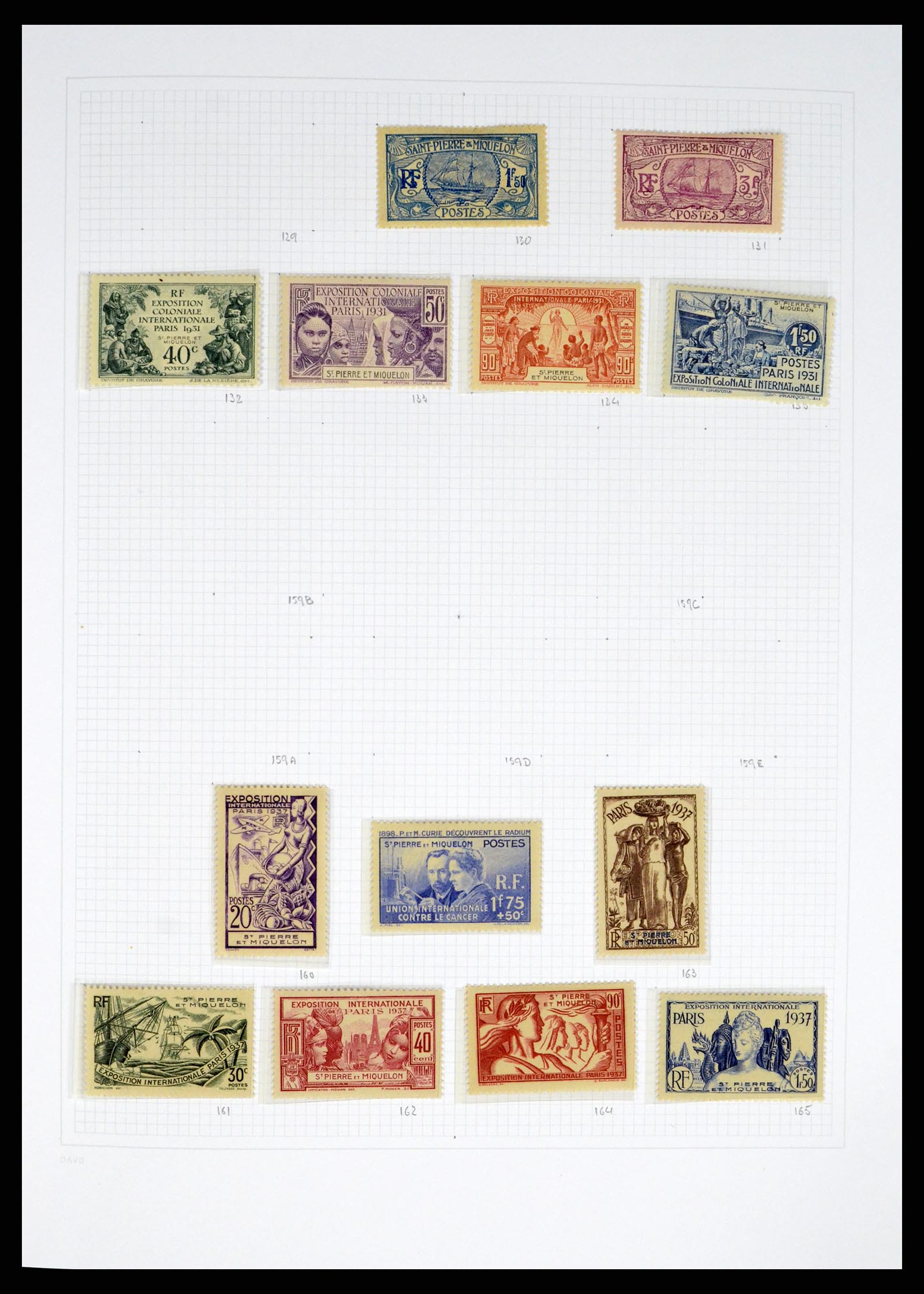38169 0005 - Postzegelverzameling 38169 St. Pierre et Miquelon 1885-2013.