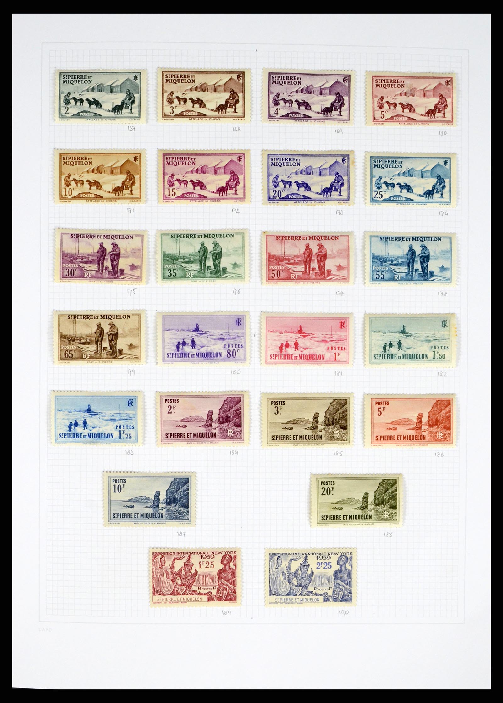 38169 0007 - Postzegelverzameling 38169 St. Pierre et Miquelon 1885-2013.