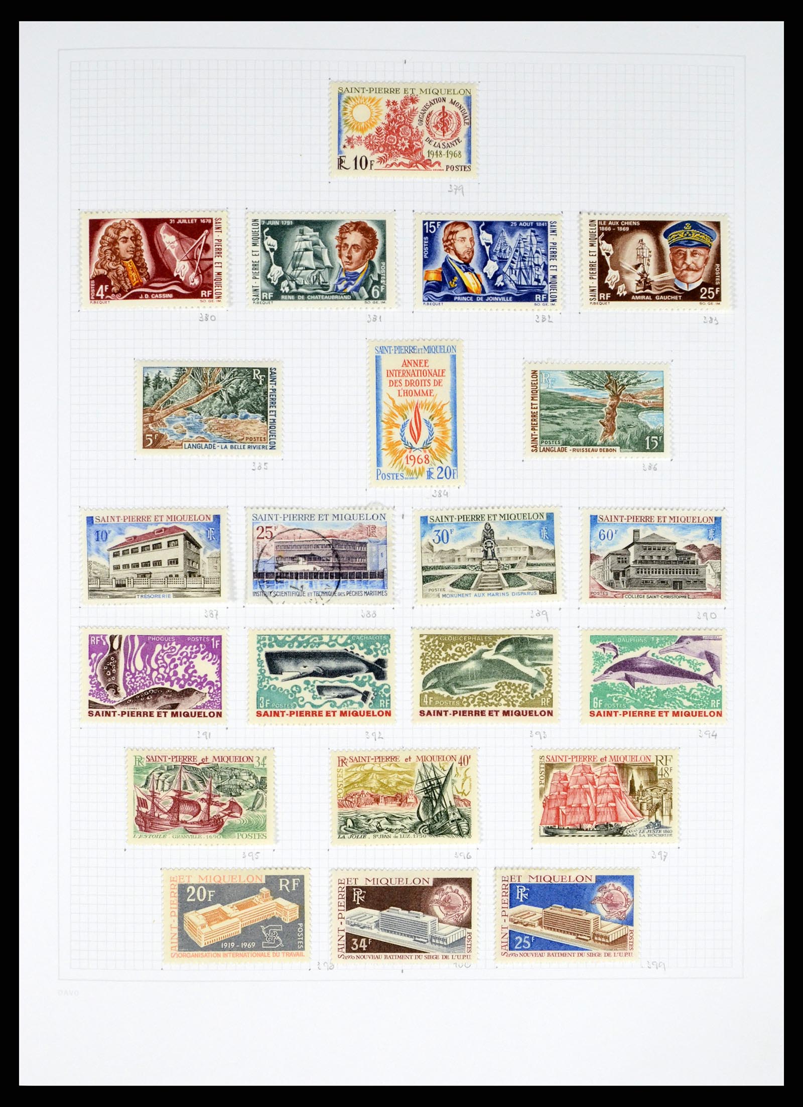 38169 0017 - Postzegelverzameling 38169 St. Pierre et Miquelon 1885-2013.