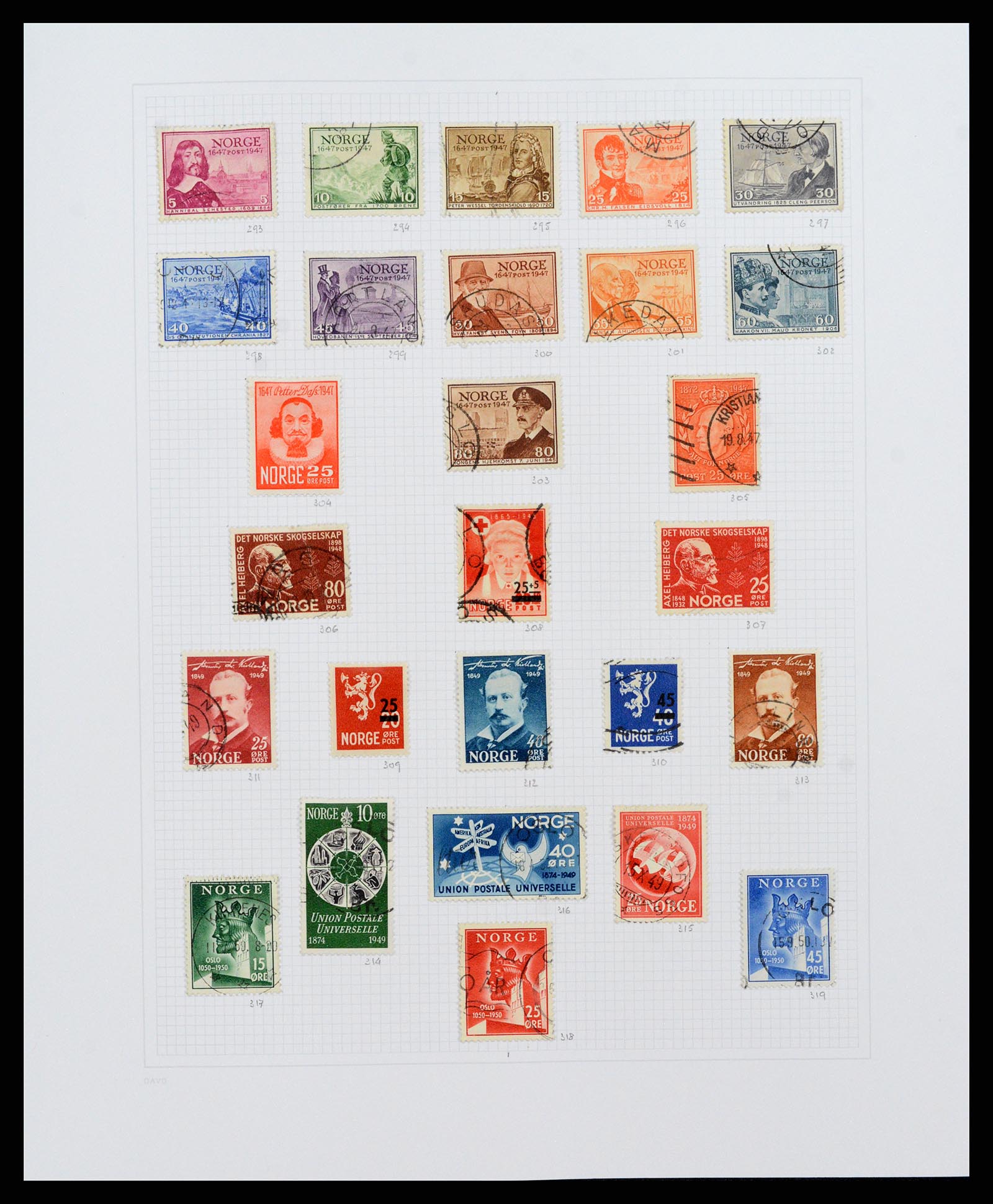 38171 0011 - Postzegelverzameling 38171 Noorwegen 1856-2015.