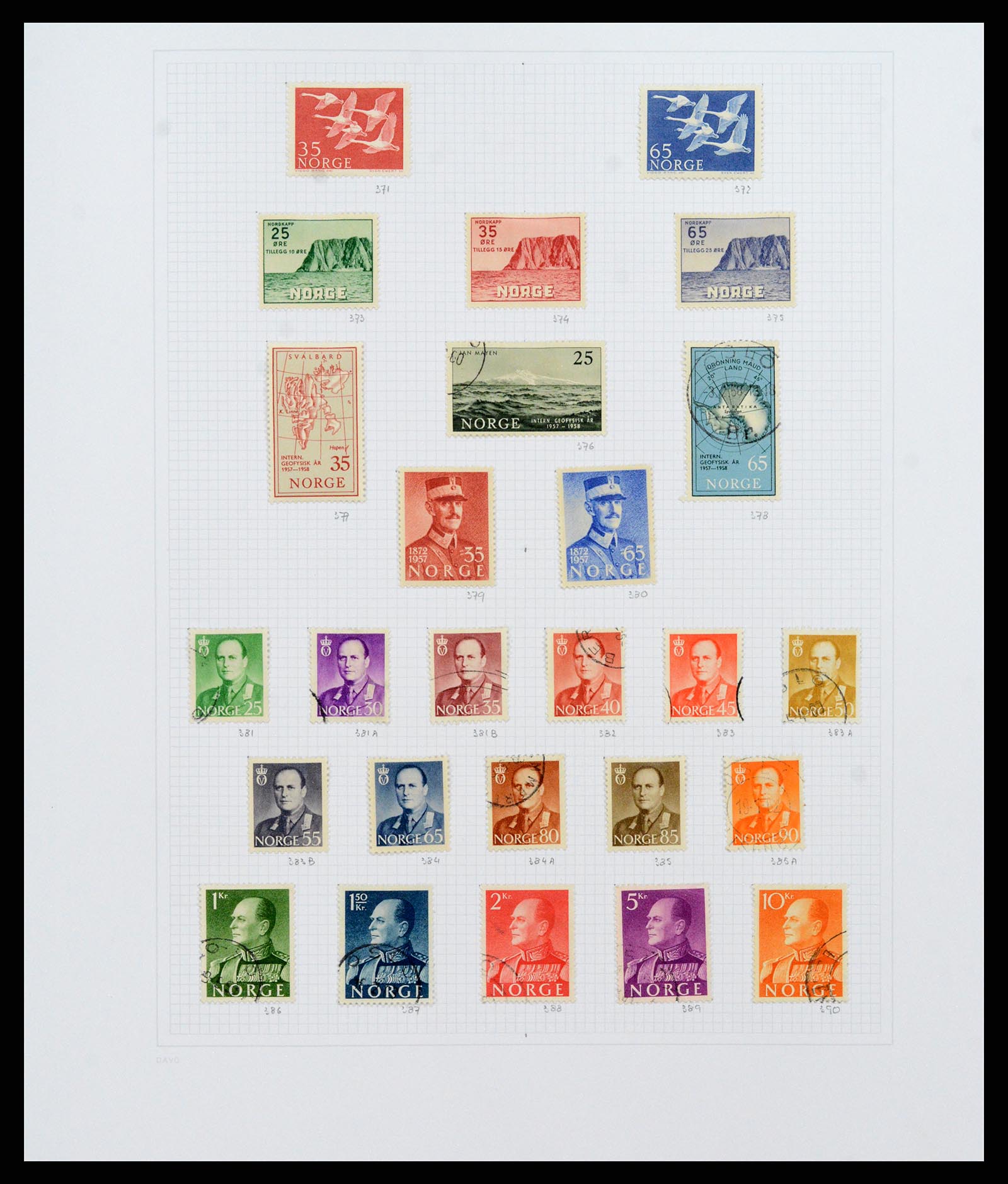 38171 0014 - Postzegelverzameling 38171 Noorwegen 1856-2015.