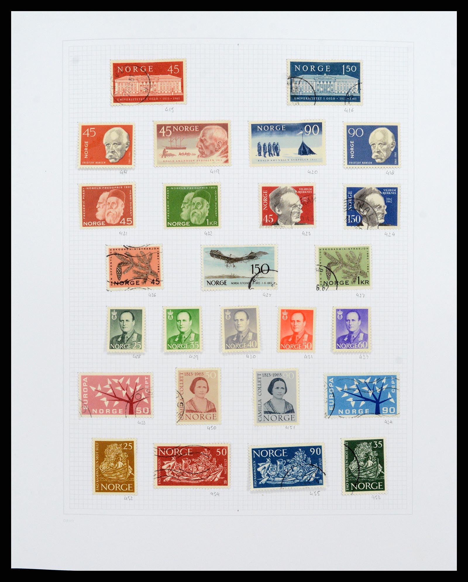 38171 0016 - Postzegelverzameling 38171 Noorwegen 1856-2015.