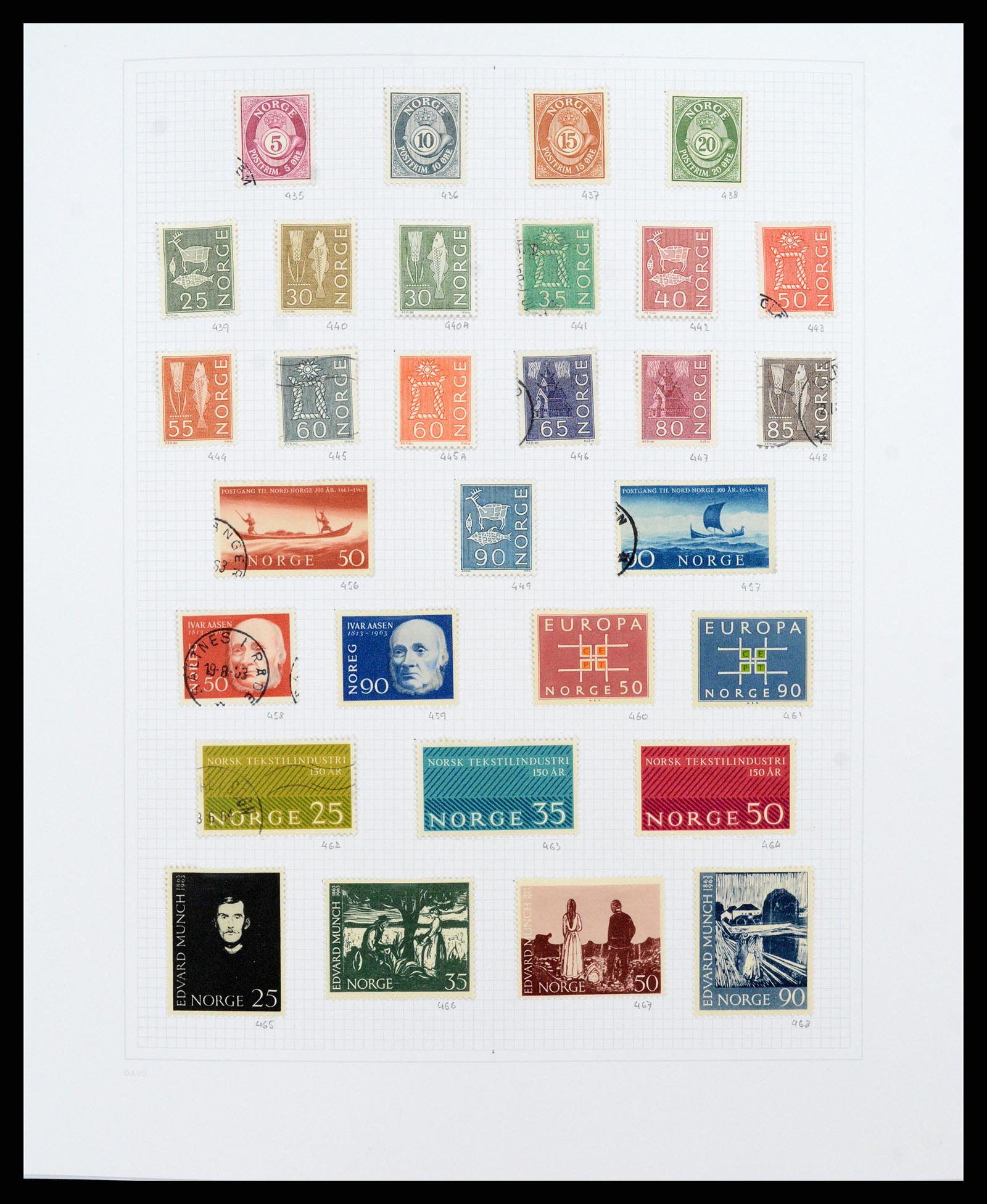 38171 0017 - Postzegelverzameling 38171 Noorwegen 1856-2015.