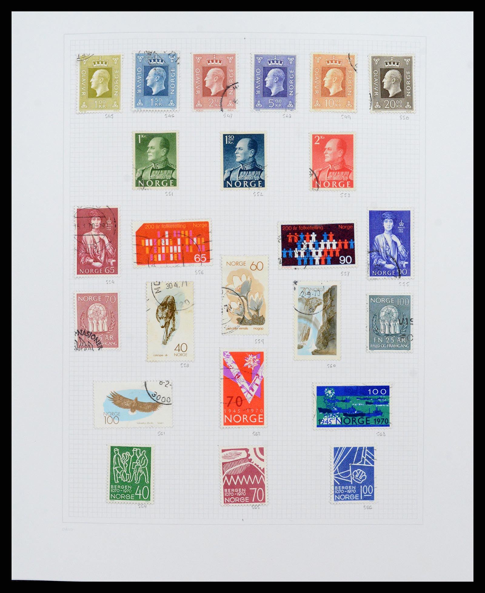 38171 0021 - Stamp collection 38171 Norway 1856-2015.