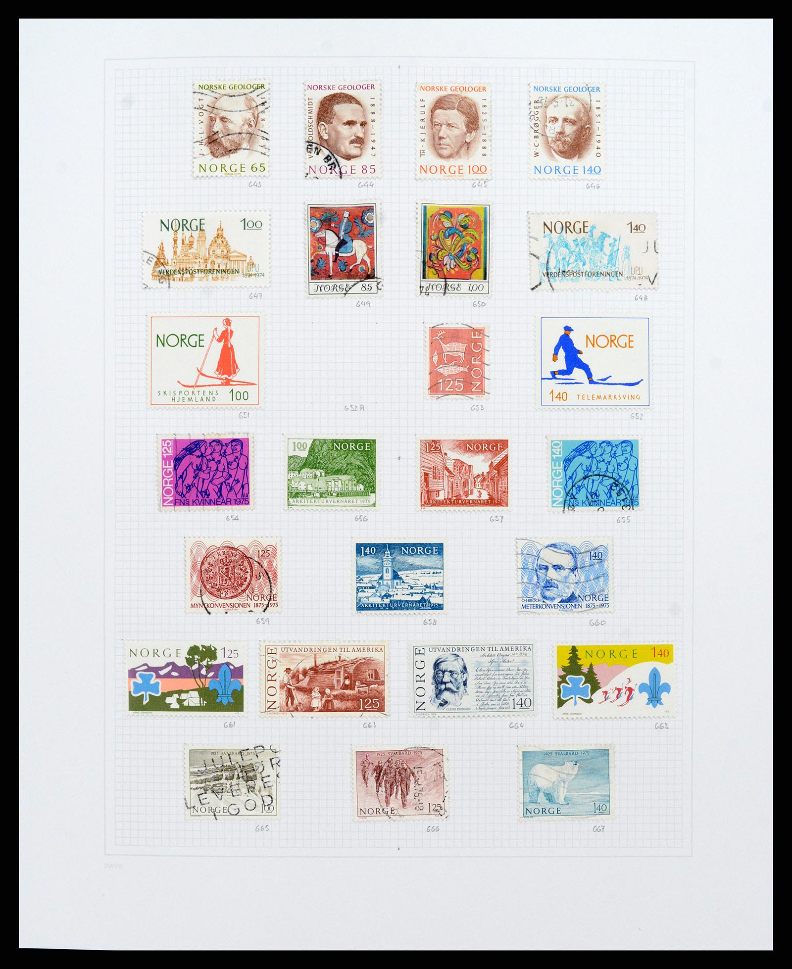 38171 0025 - Stamp collection 38171 Norway 1856-2015.