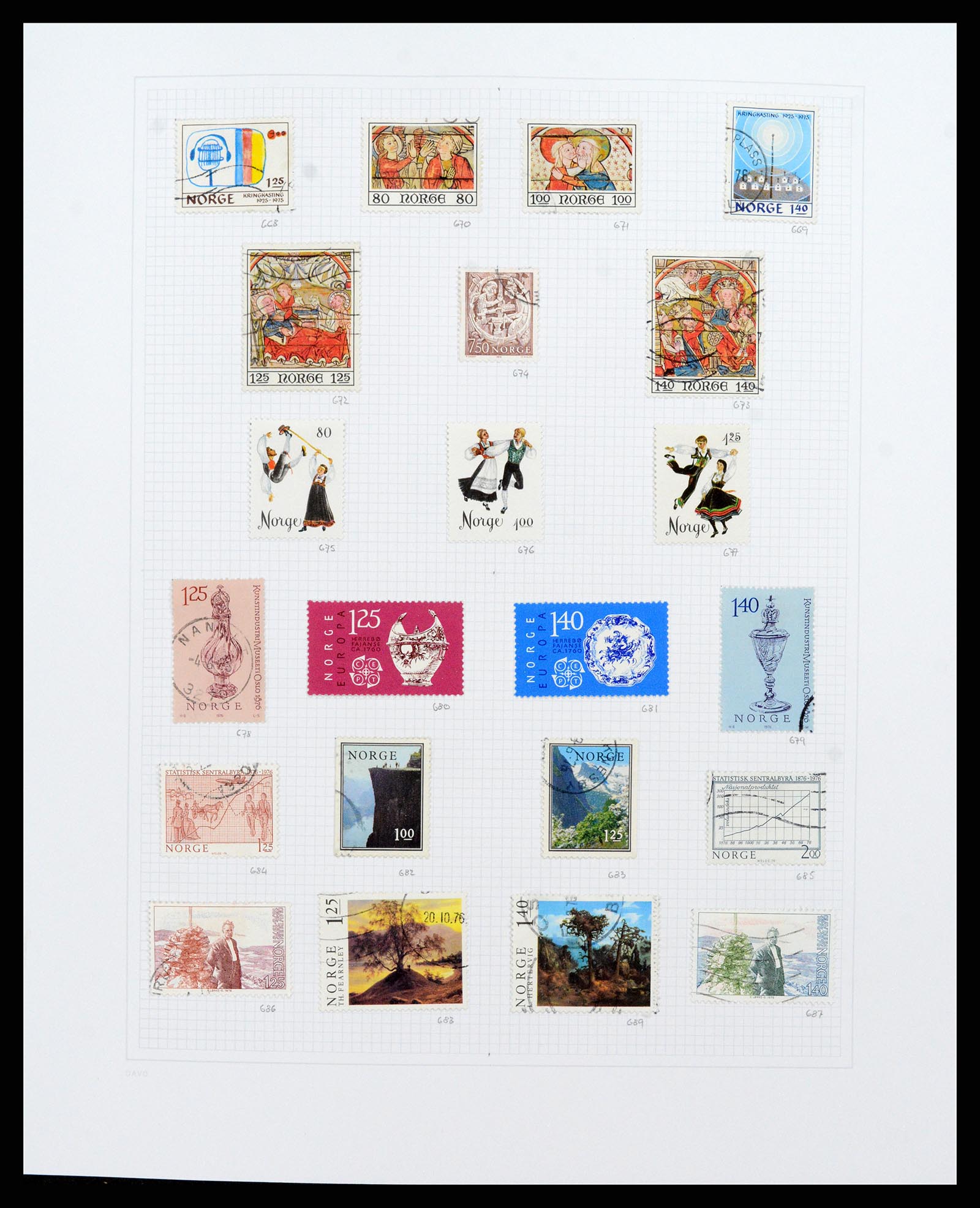38171 0026 - Stamp collection 38171 Norway 1856-2015.