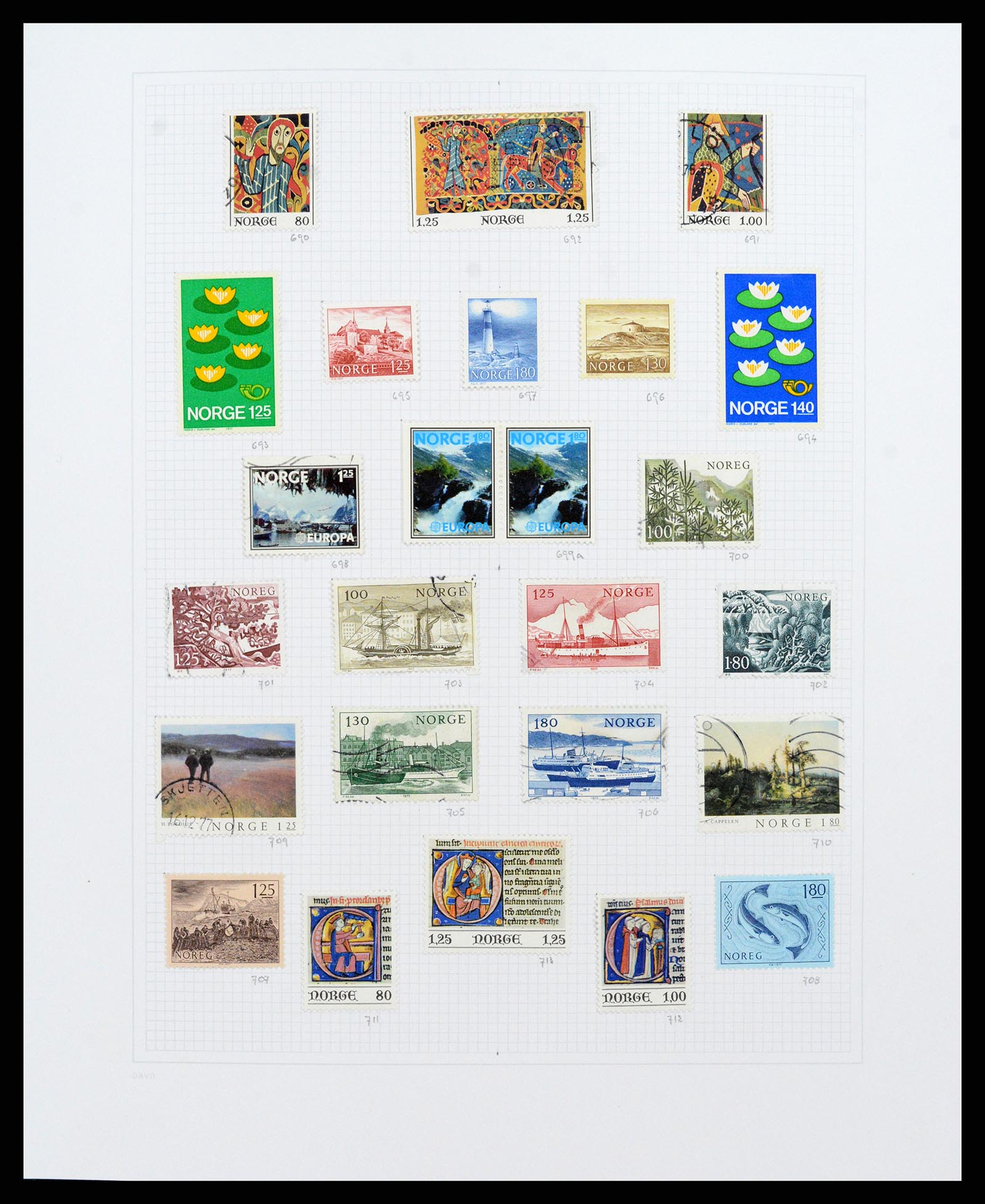 38171 0027 - Stamp collection 38171 Norway 1856-2015.